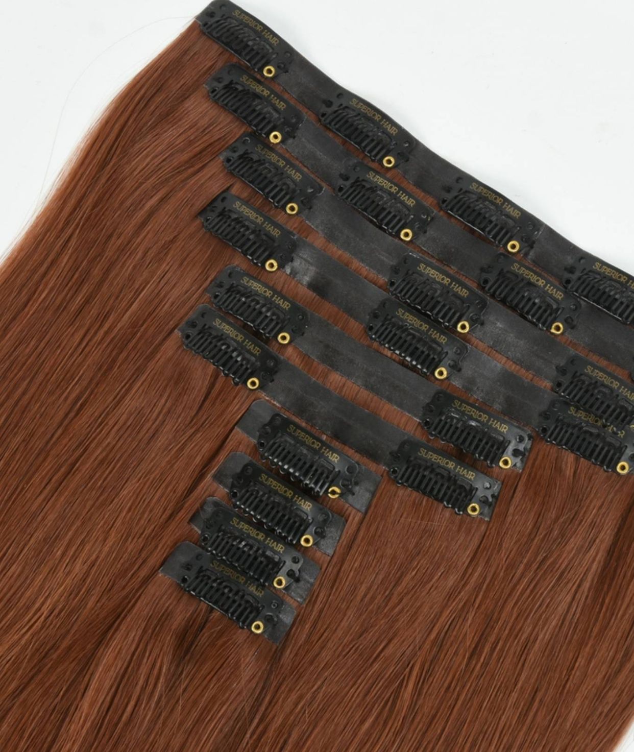 #33 Auburn Seamless Clip In Hair Extensions