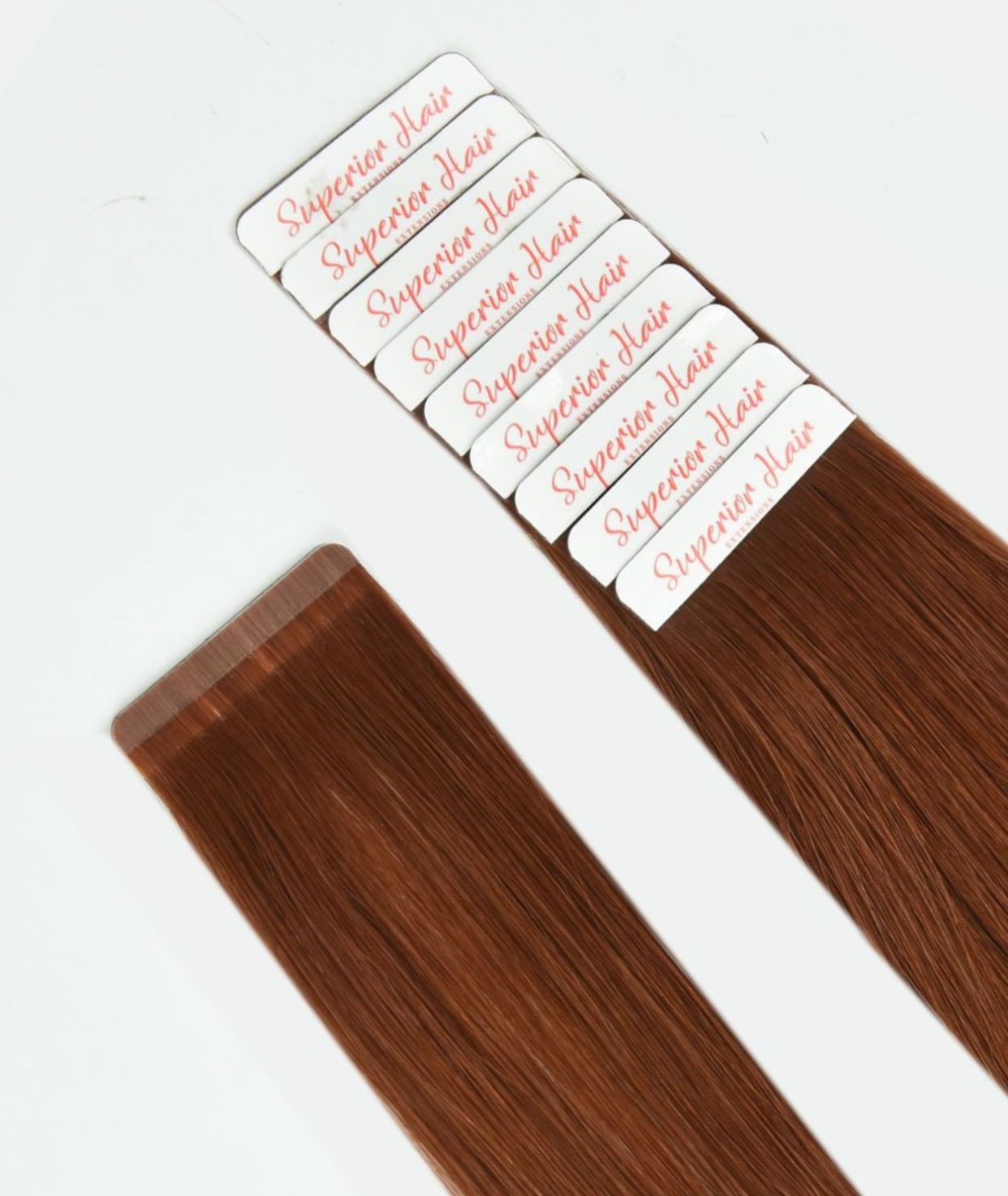 #33 Auburn Ultra Seamless Tape In Extensions — Value Grade