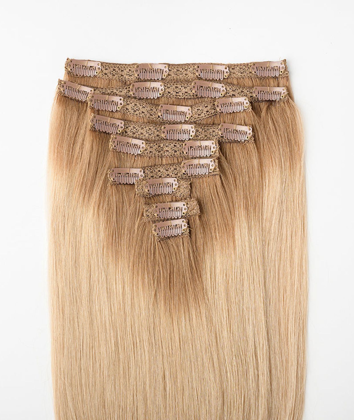 #Cappuccino Ombre Classic Clip In Hair Extensions 9pcs