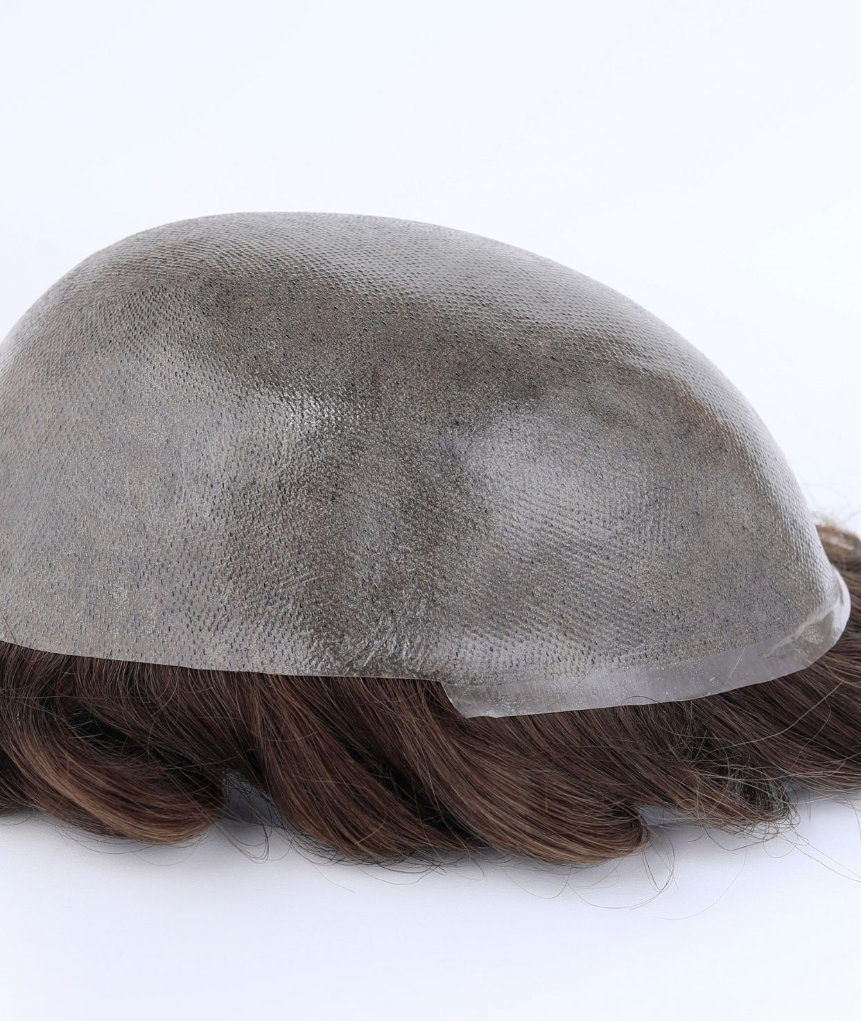 #4A Ash Brown Skin Base Hair System