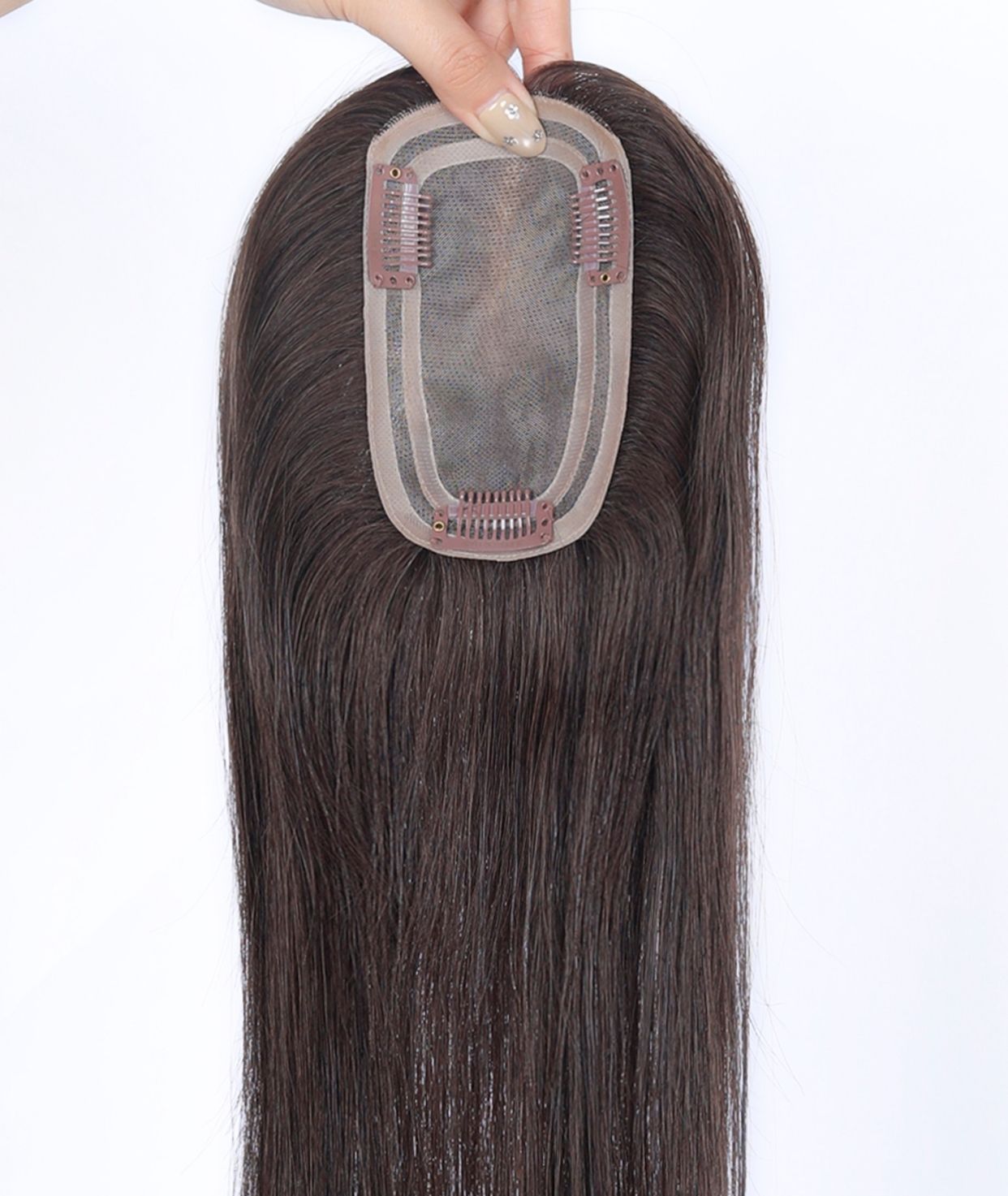 #4 Chocolate Brown Women's Lite Hair Topper (NEW)