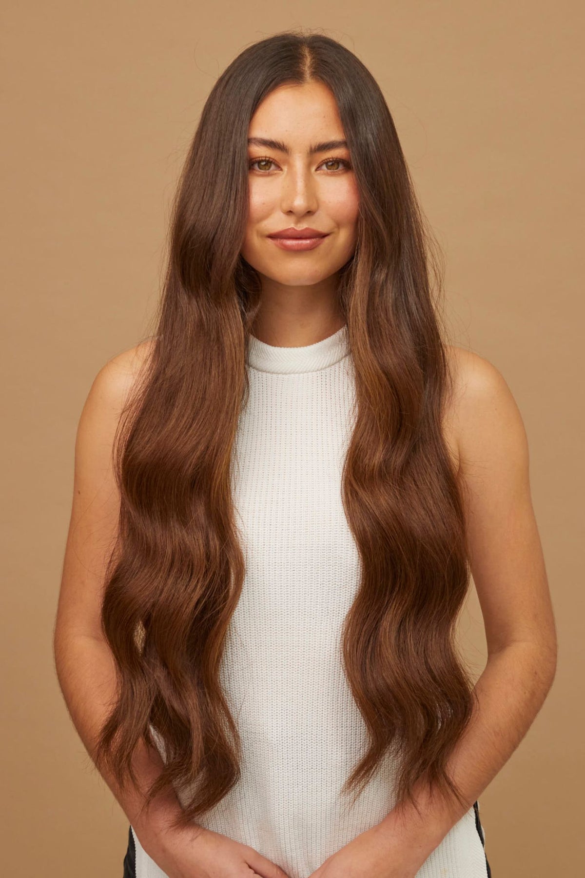 #4 Chocolate Brown Genius Hair Weft Extensions