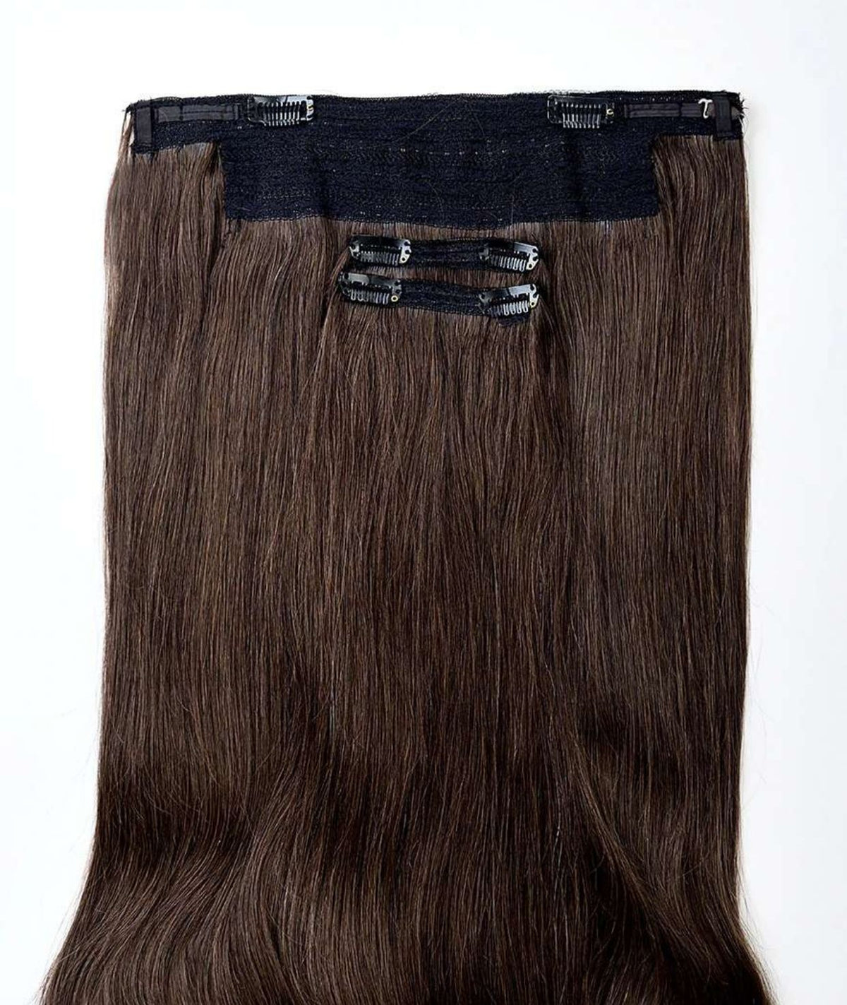 #4 Chocolate Brown Classic Halo Hair Extensions — Value Grade