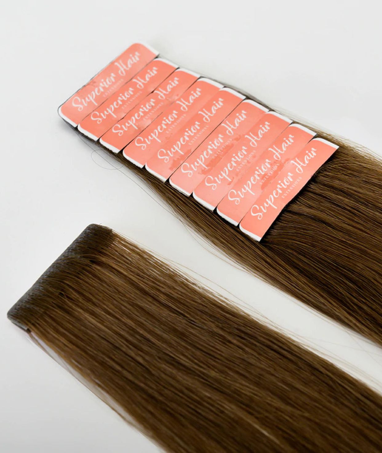 #4 Chocolate Brown Invisi Tape Hair Extensions