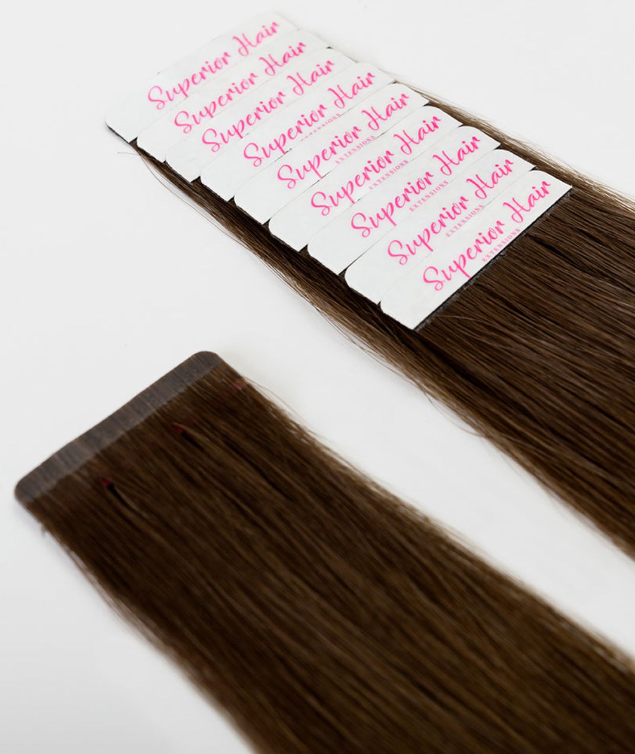 #4 Chocolate Brown Ultra Seamless Tape In Hair Extensions
