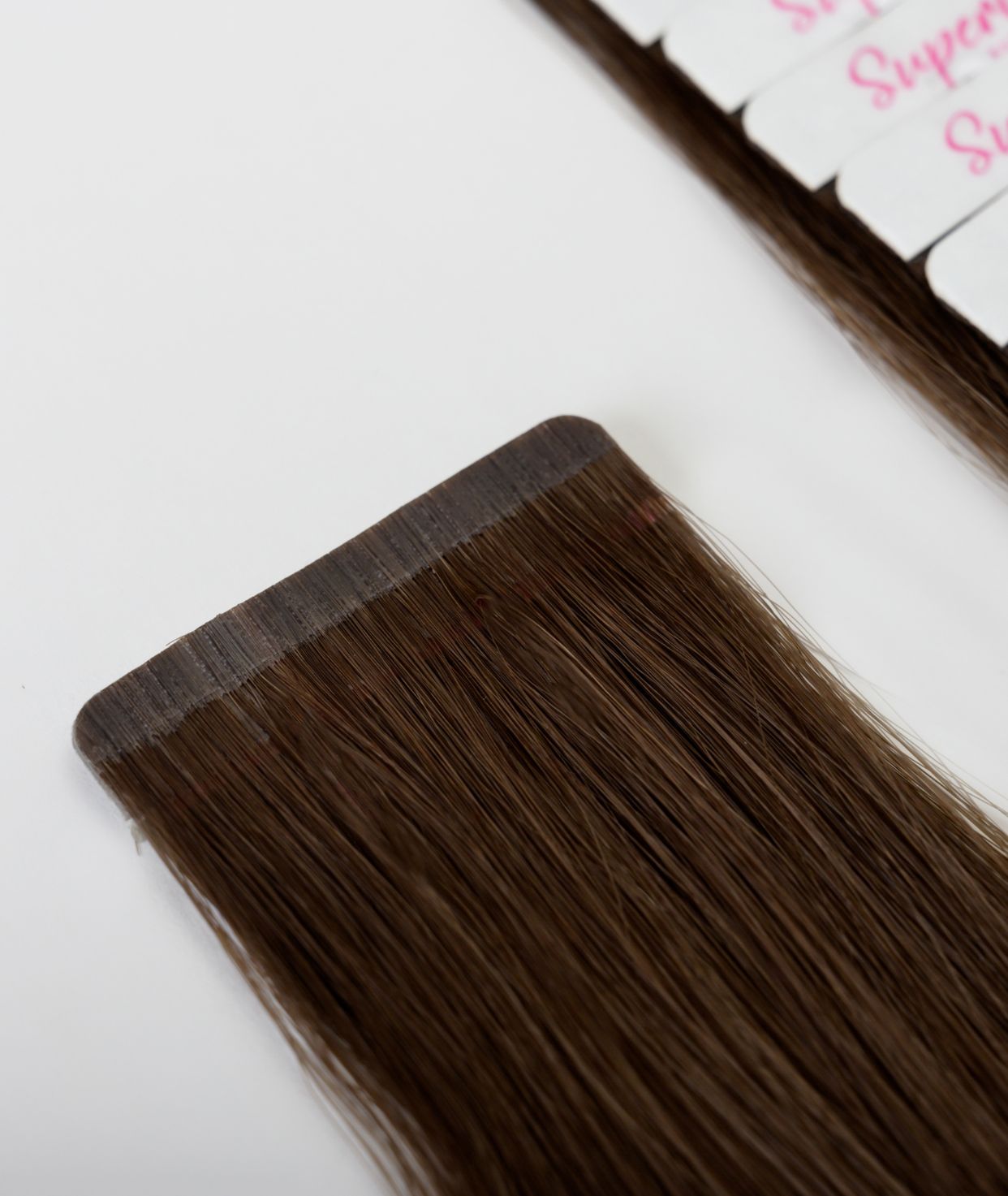 #4 Chocolate Brown Ultra Seamless Tape In Hair Extensions