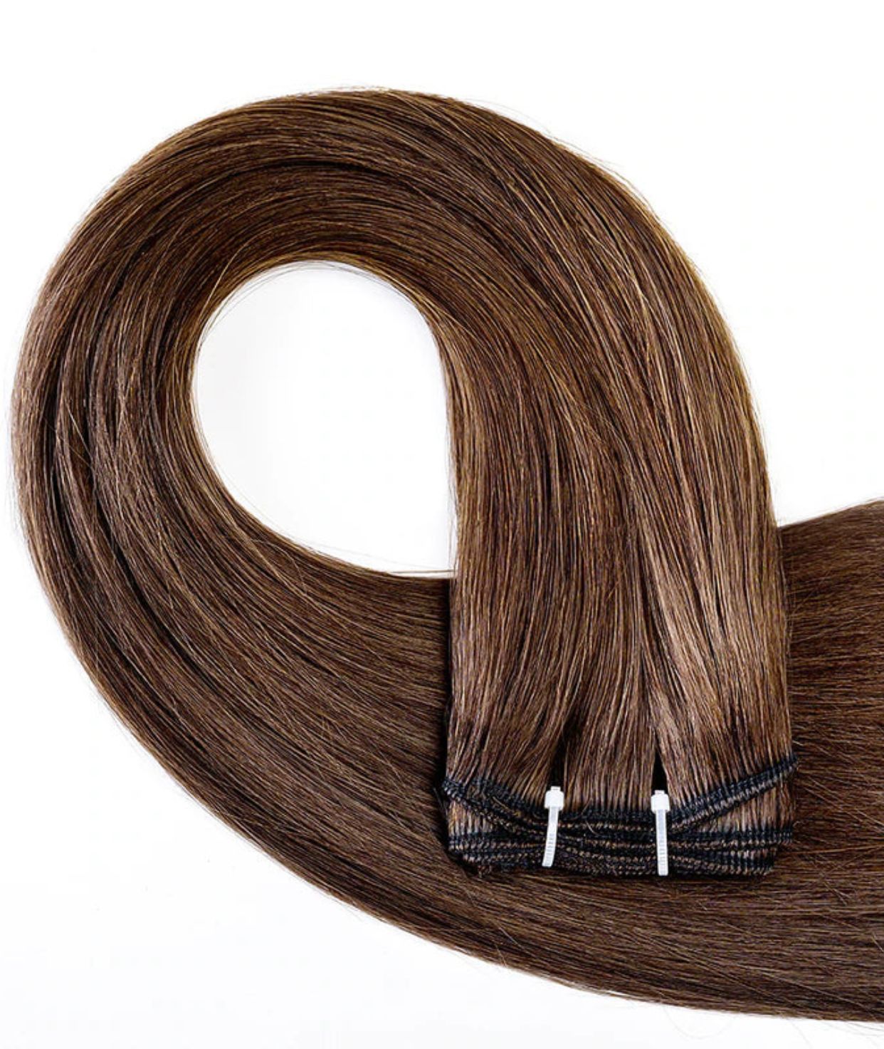 #4 Chocolate Brown Traditional Weft Extensions