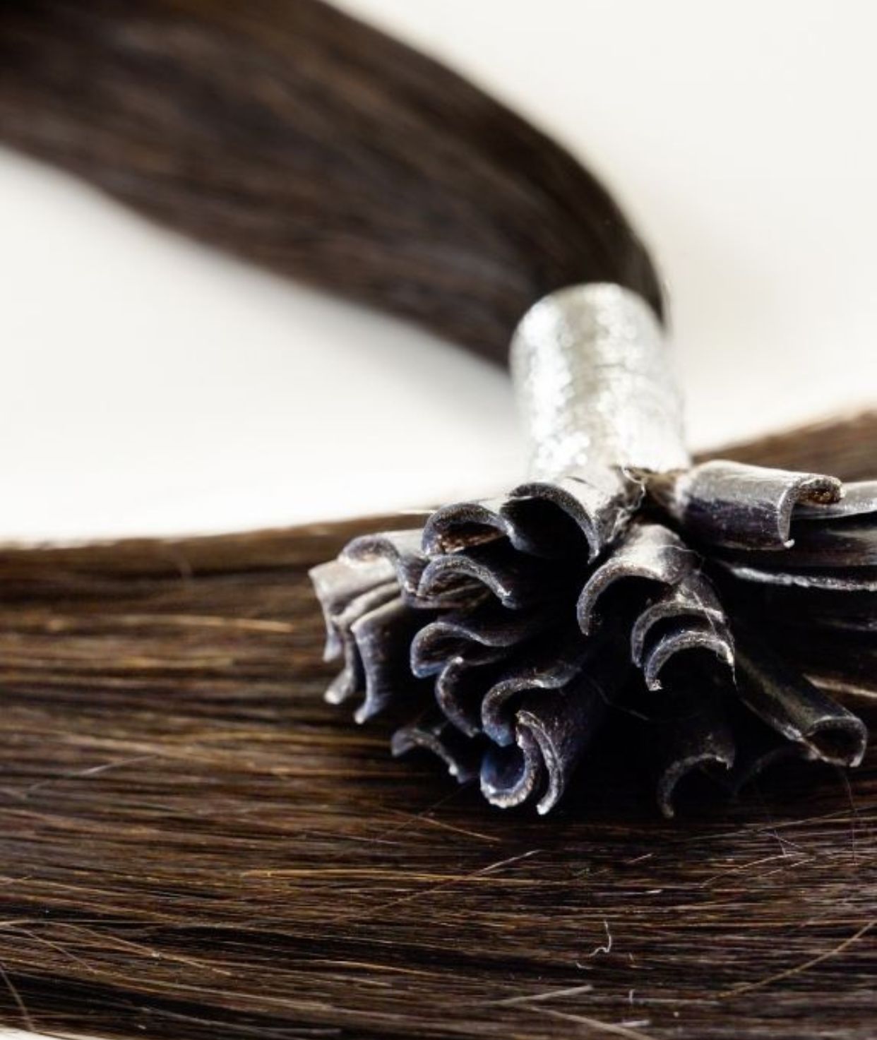 #4 Chocolate Brown Keratin Bond Hair Extensions