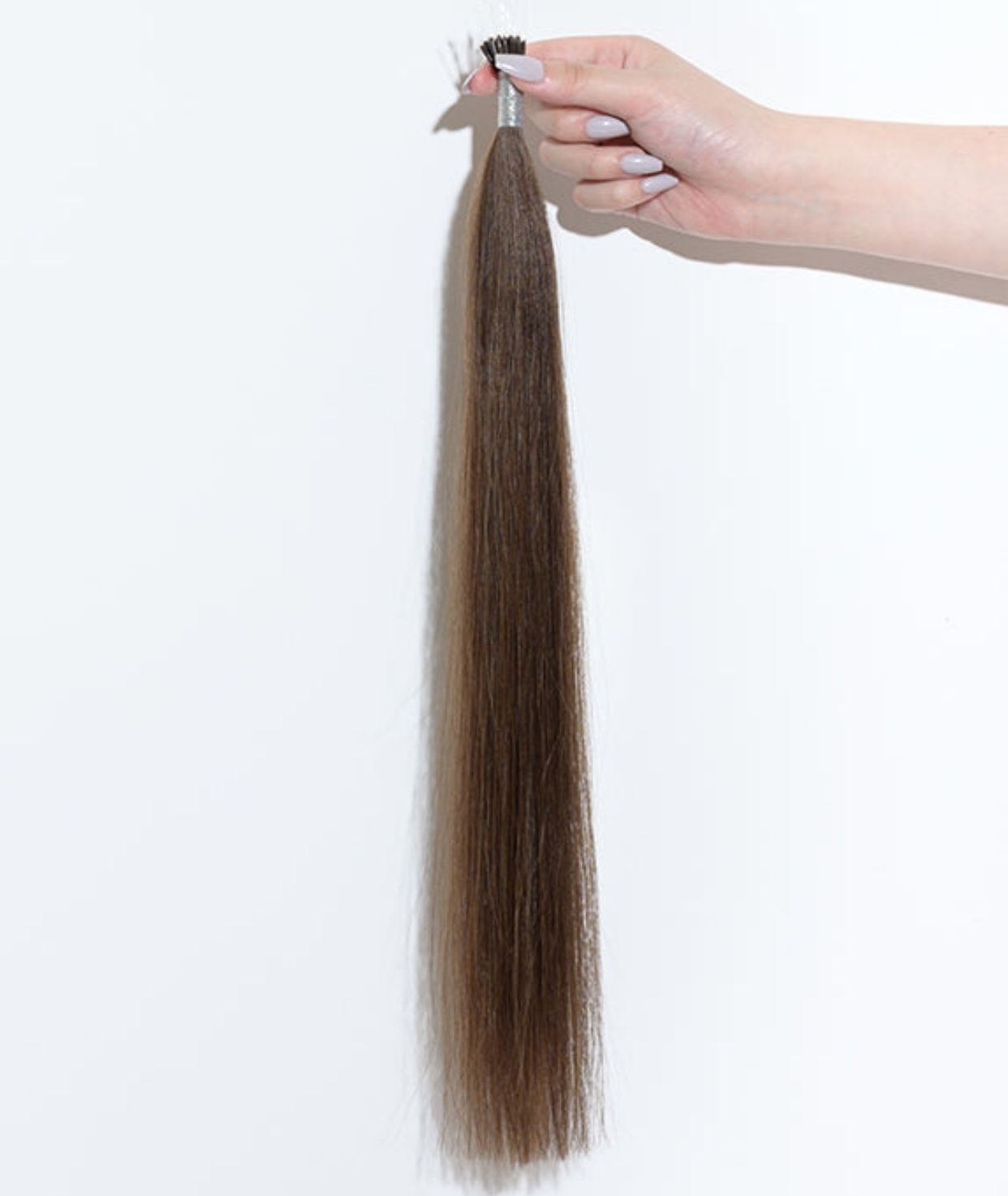 #4 Chocolate Brown Nano Tip Hair Extensions