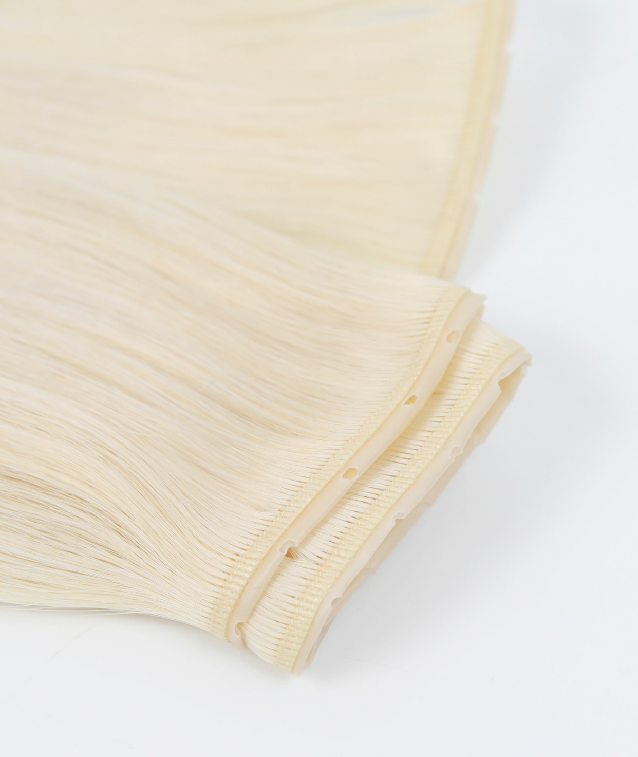 #60 Whitest Ash Blonde Superior Butterfly Weft™ Hair Extensions