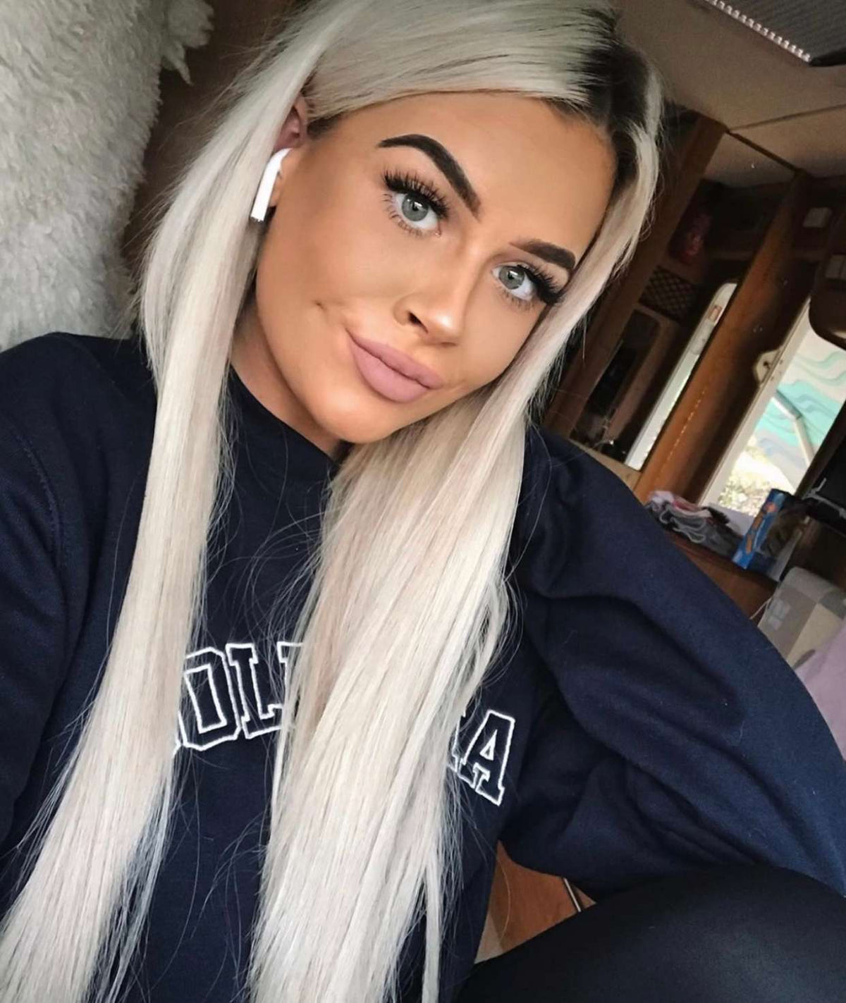#60 Whitest Ash Blonde Nano Tip Hair Extensions — Value Grade