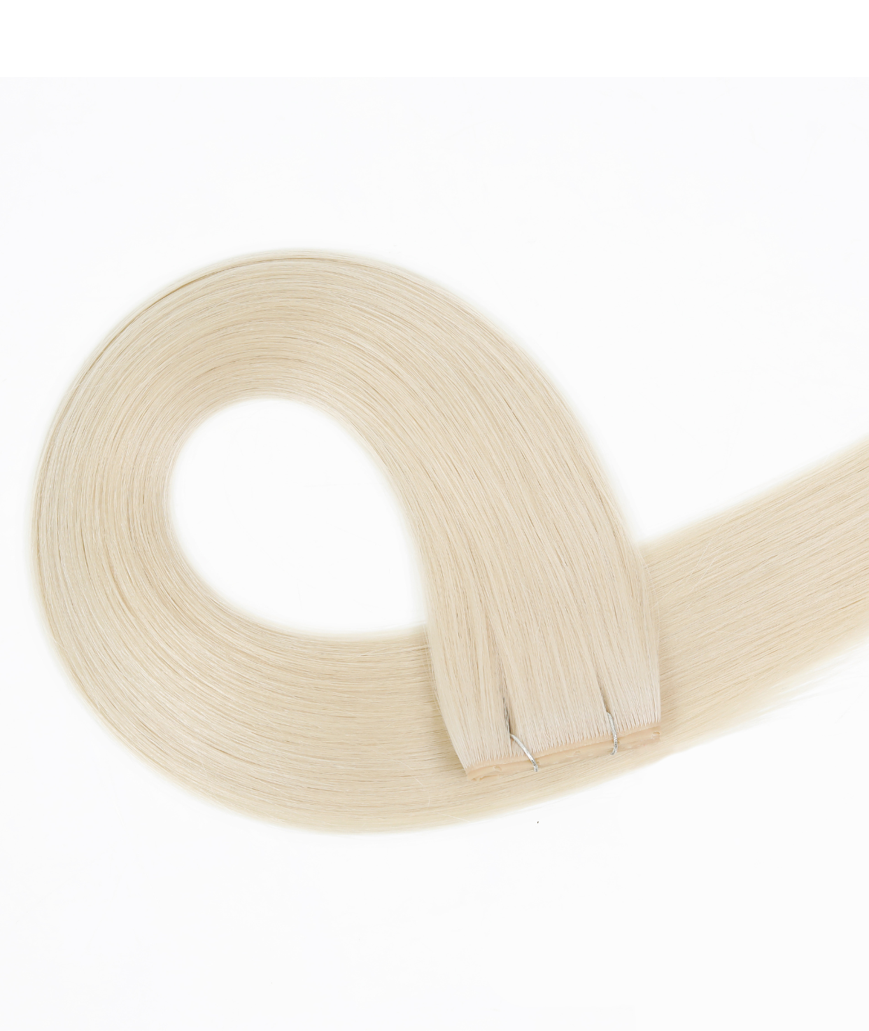 #60 Whitest Ash Blonde Invisi Butterfly Weft™ Hair Extensions