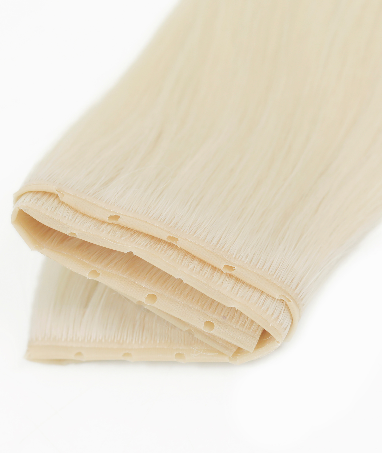 #60 Whitest Ash Blonde Invisi Butterfly Weft™ Hair Extensions