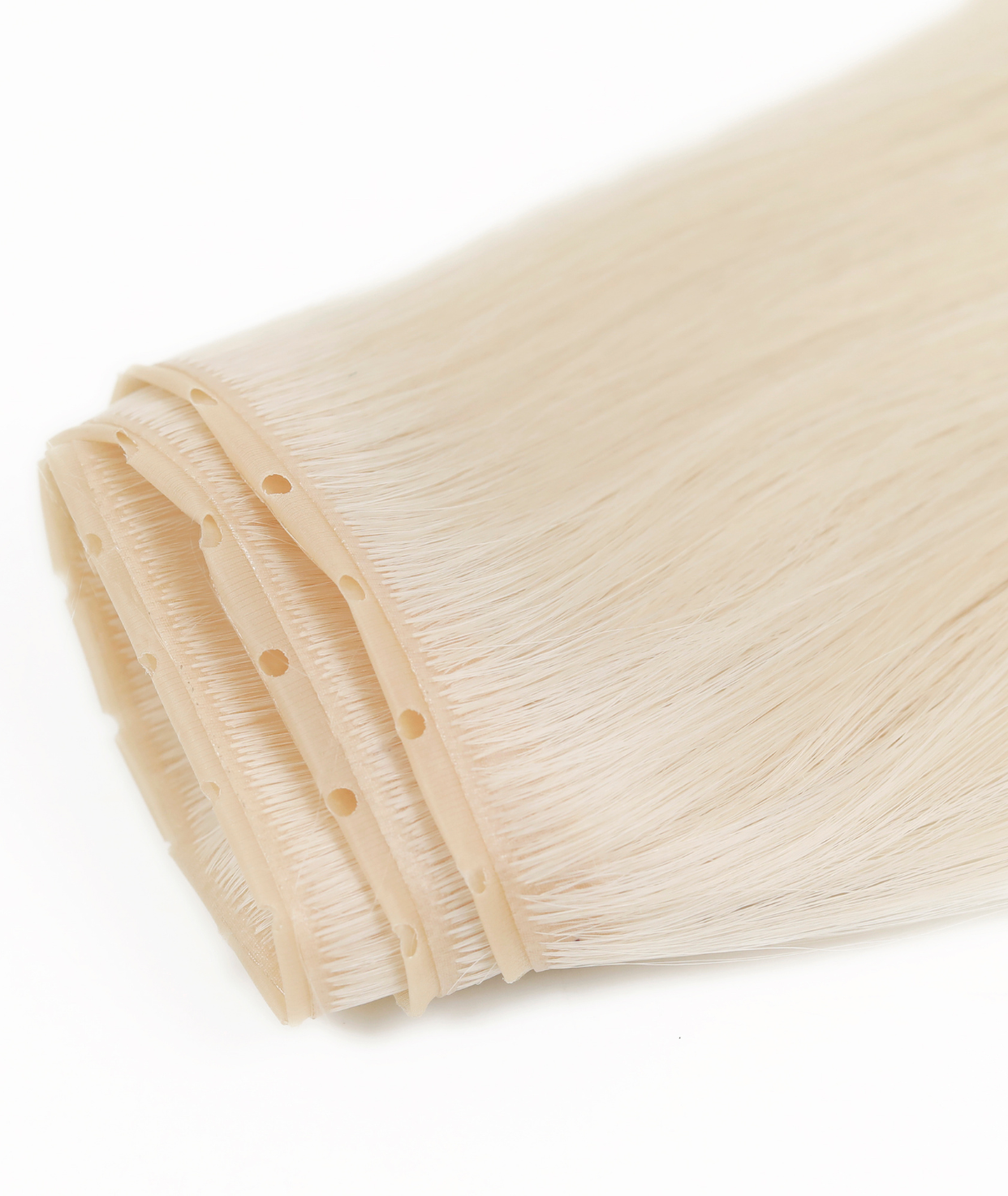 #60 Whitest Ash Blonde Invisi Butterfly Weft™ Hair Extensions