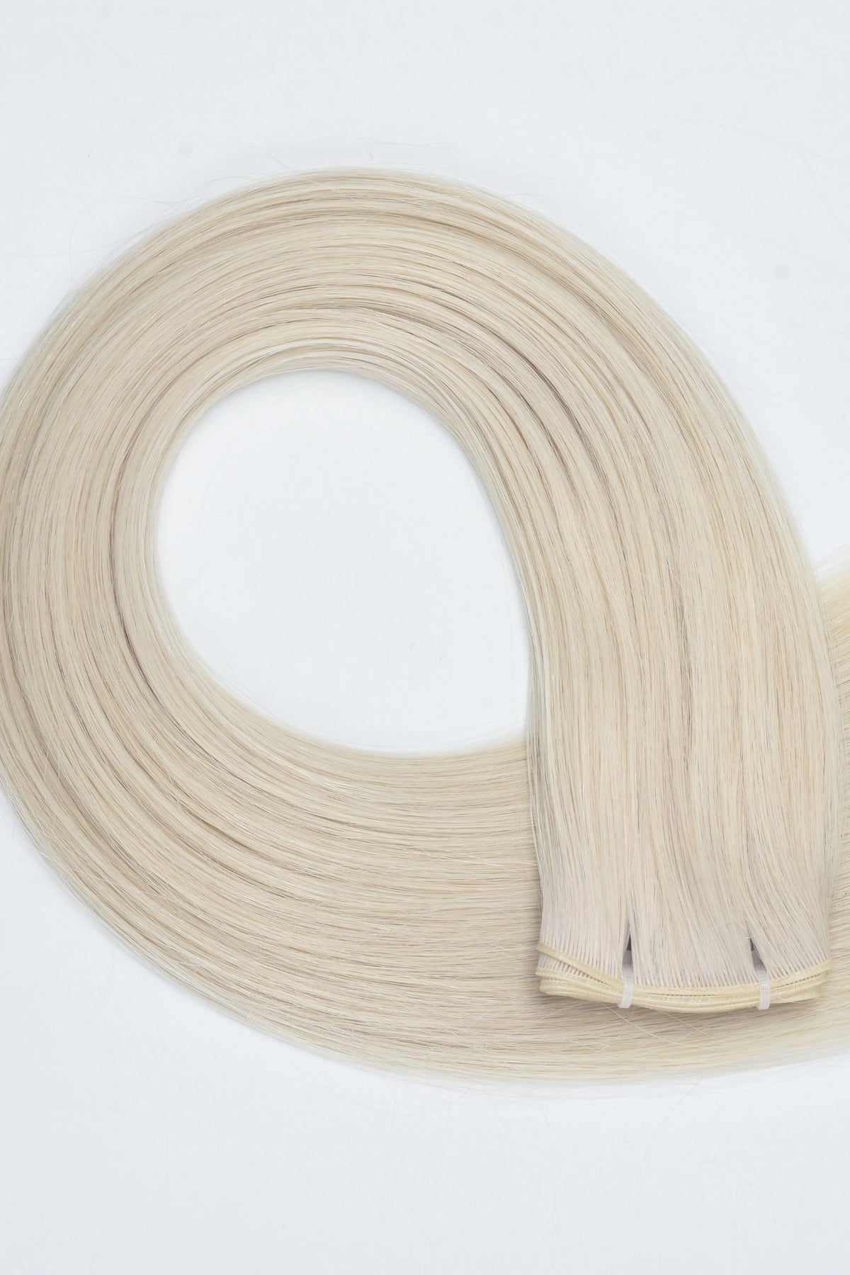 #60 Whitest Ash Blonde Genius Hair Weft Extensions