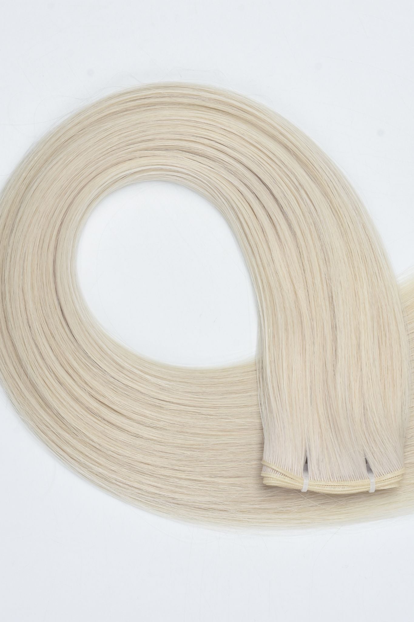 #60 Whitest Ash Blonde Genius Hair Weft Extensions