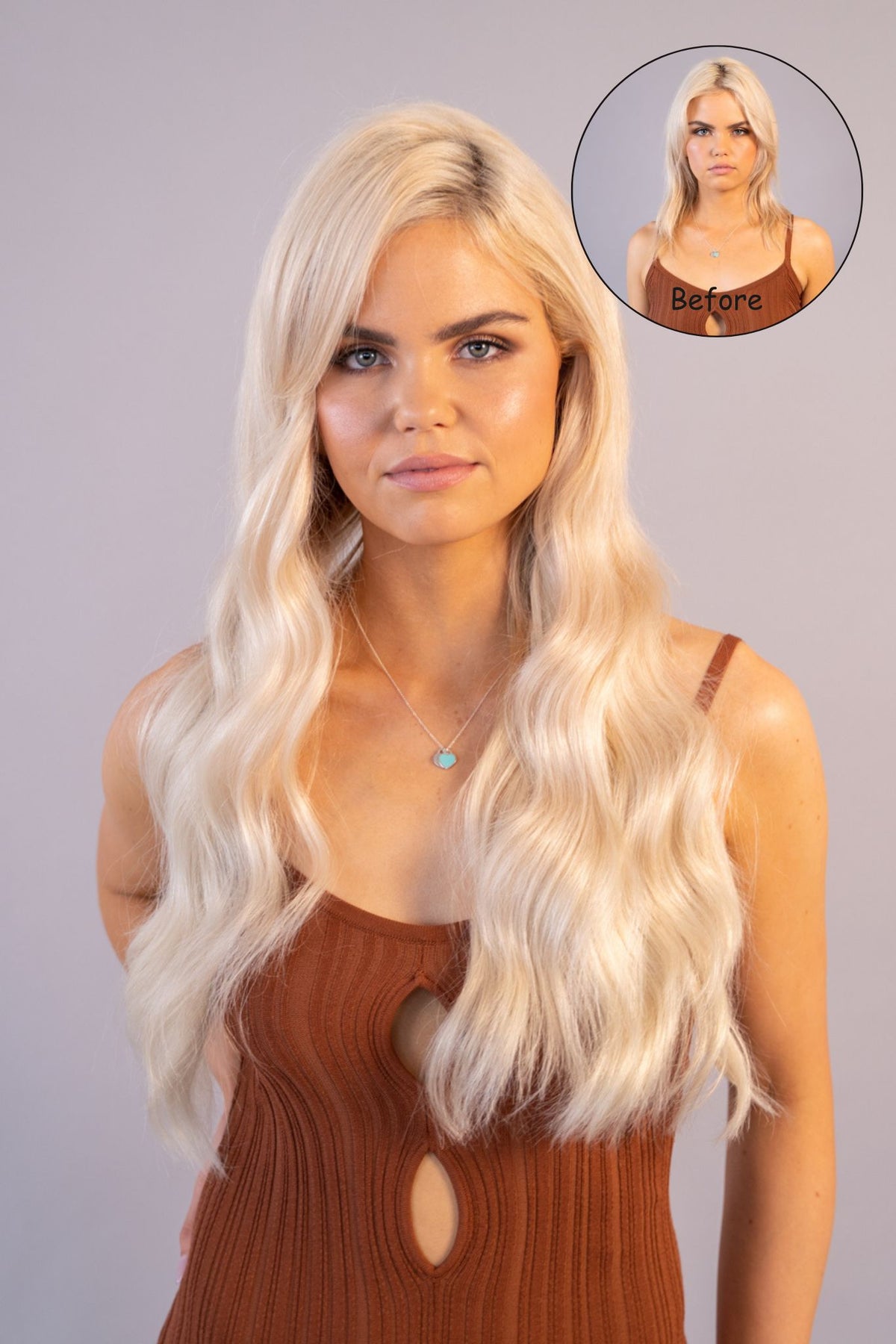 #60 Whitest Ash Blonde Genius Hair Weft Extensions