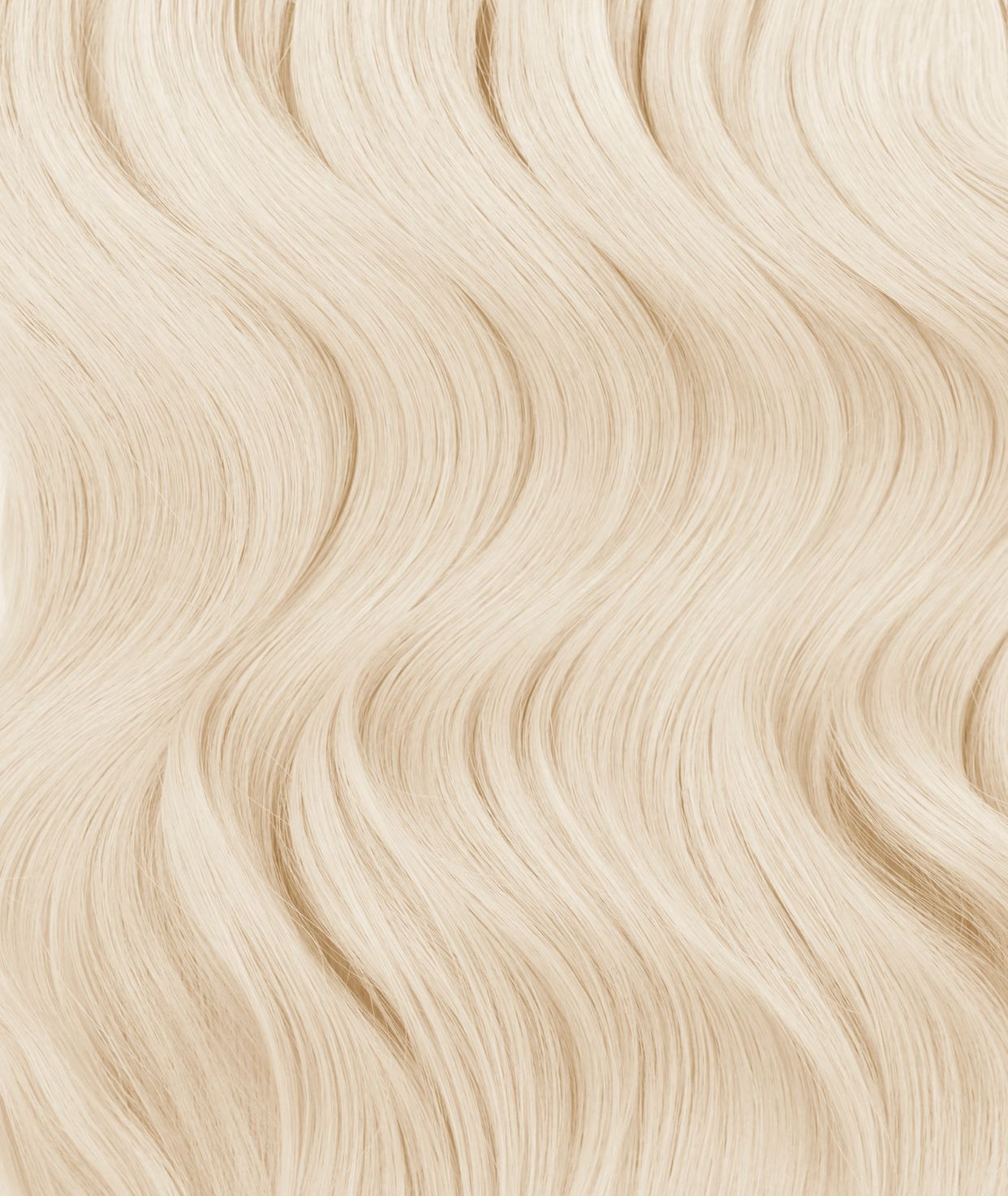#60 Whitest Ash Blonde Nano Tip Hair Extensions — Value Grade