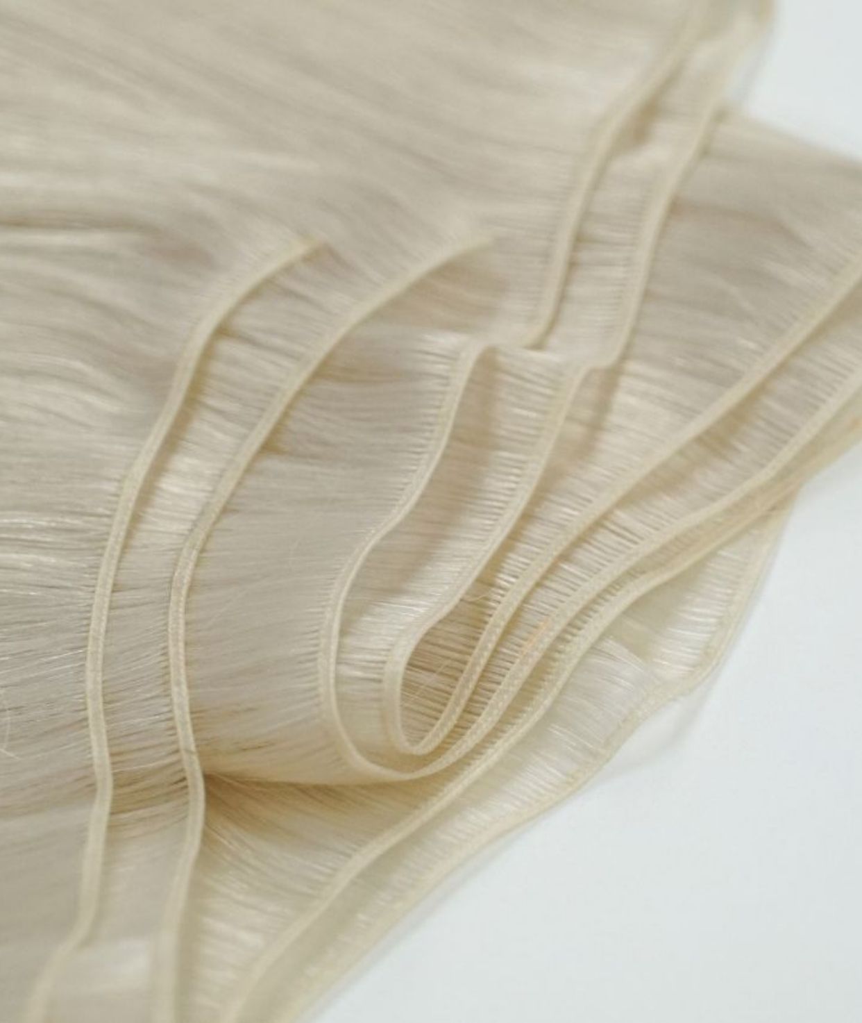 #60 Whitest Ash Blonde Genius Hair Weft Extensions