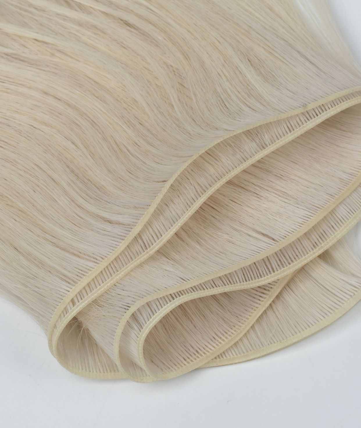 #60 Whitest Ash Blonde Genius Hair Weft Extensions