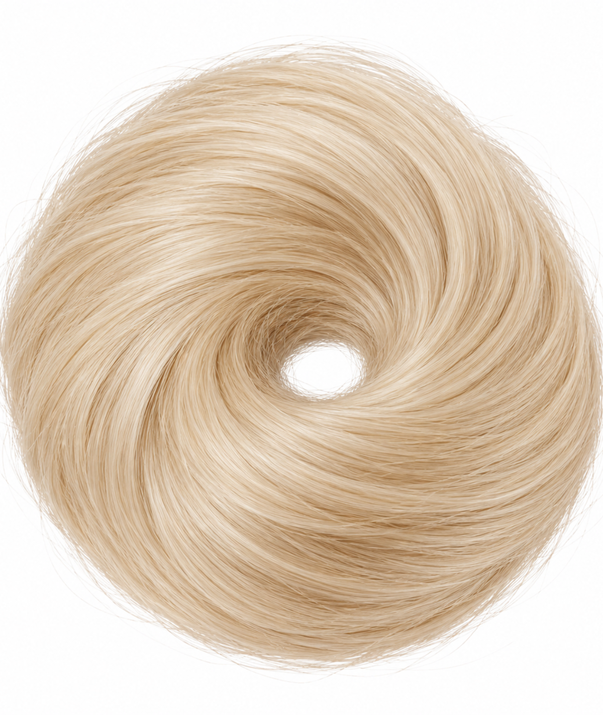 #60 Whitest Ash Blonde Messy Bun Hair Extensions (28g)
