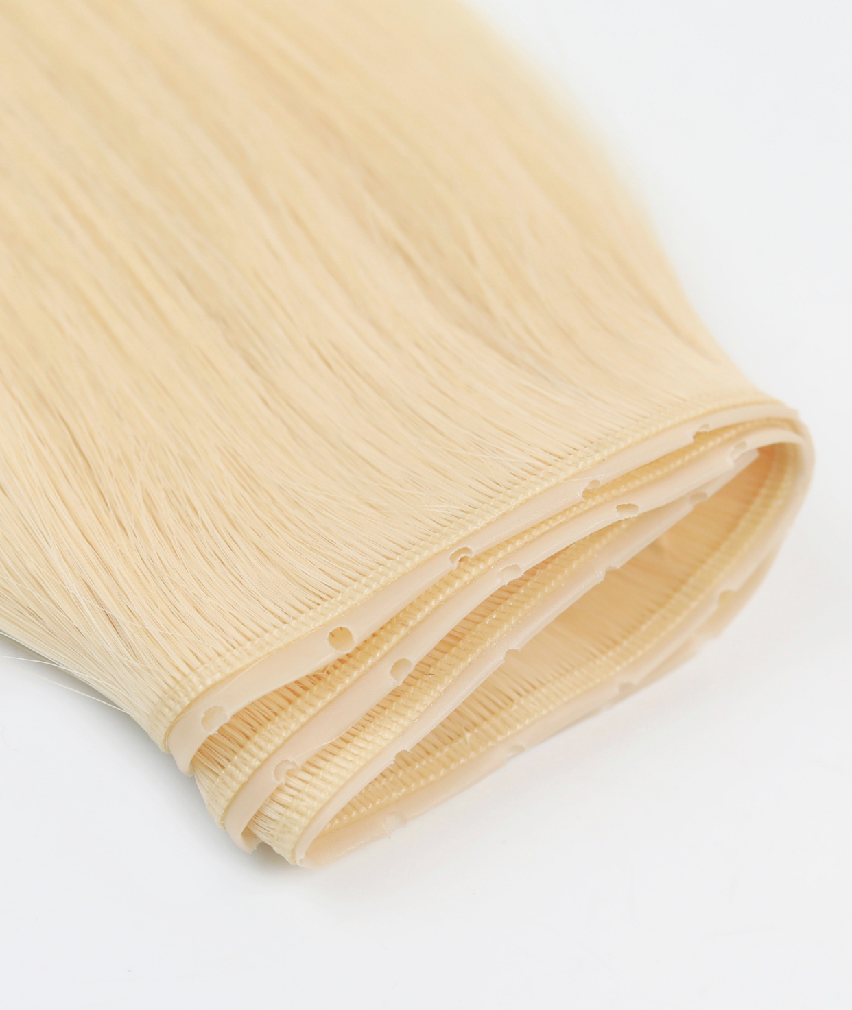 #613 Platinum Blonde Superior Butterfly Weft™ Hair Extensions