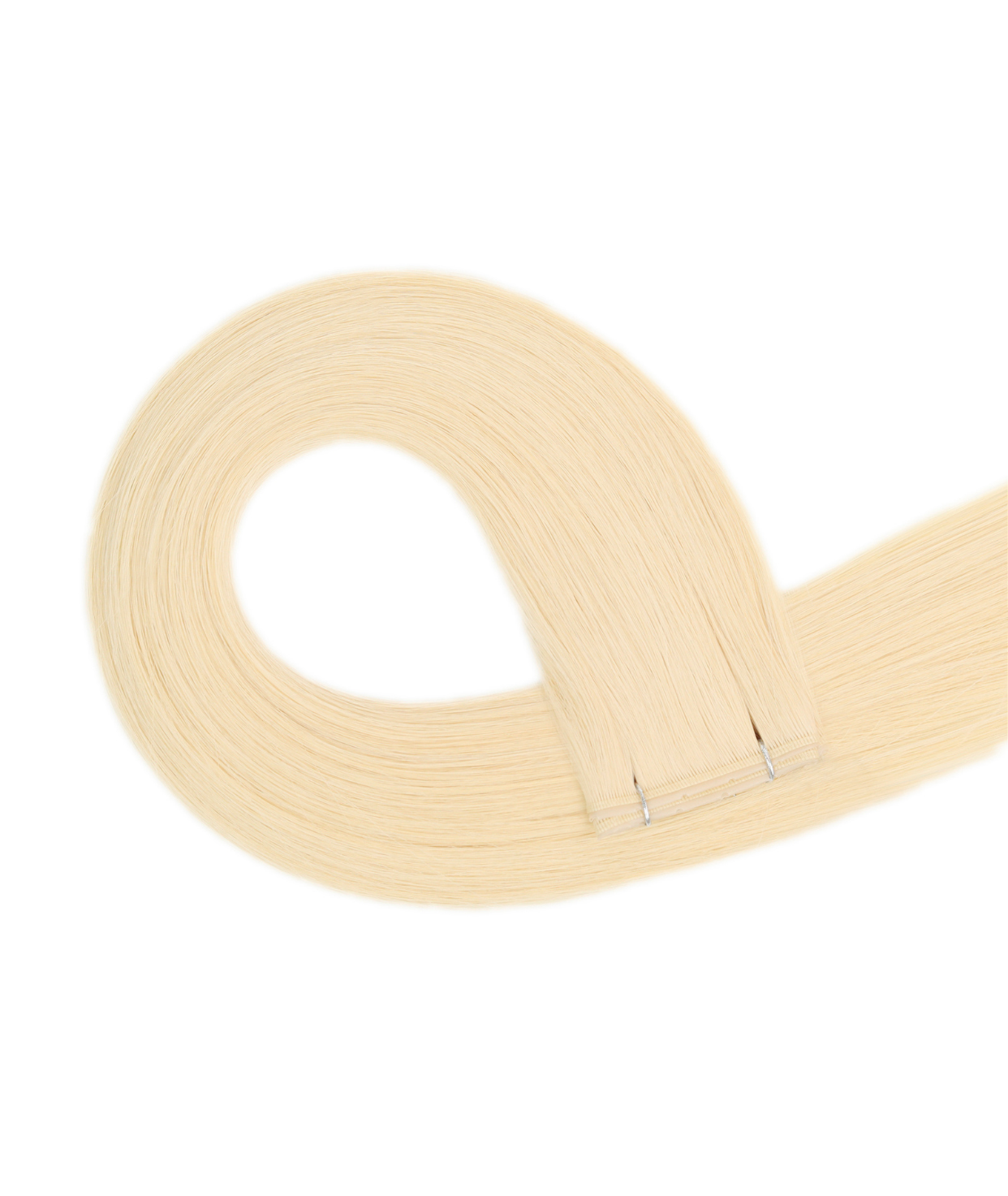 #613 Platinum Blonde Superior Butterfly Weft™ Hair Extensions