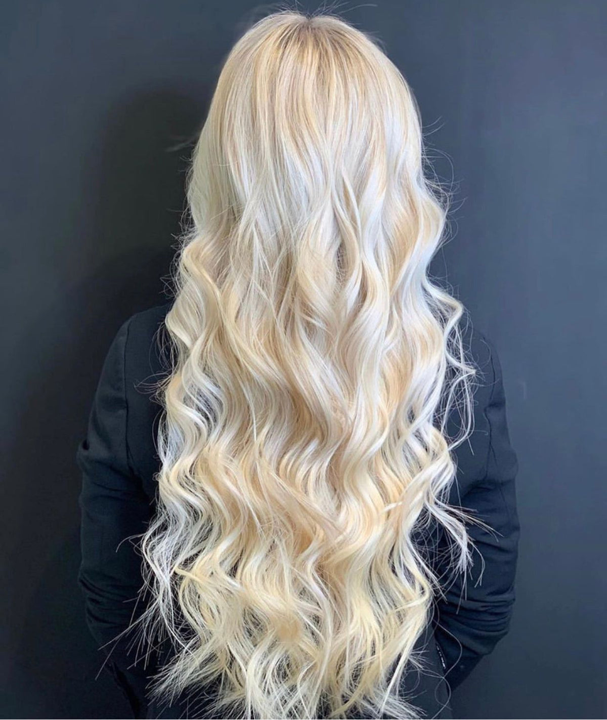 #613 Platinum Blonde Ultra Seamless Tape In Extensions — Value Grade