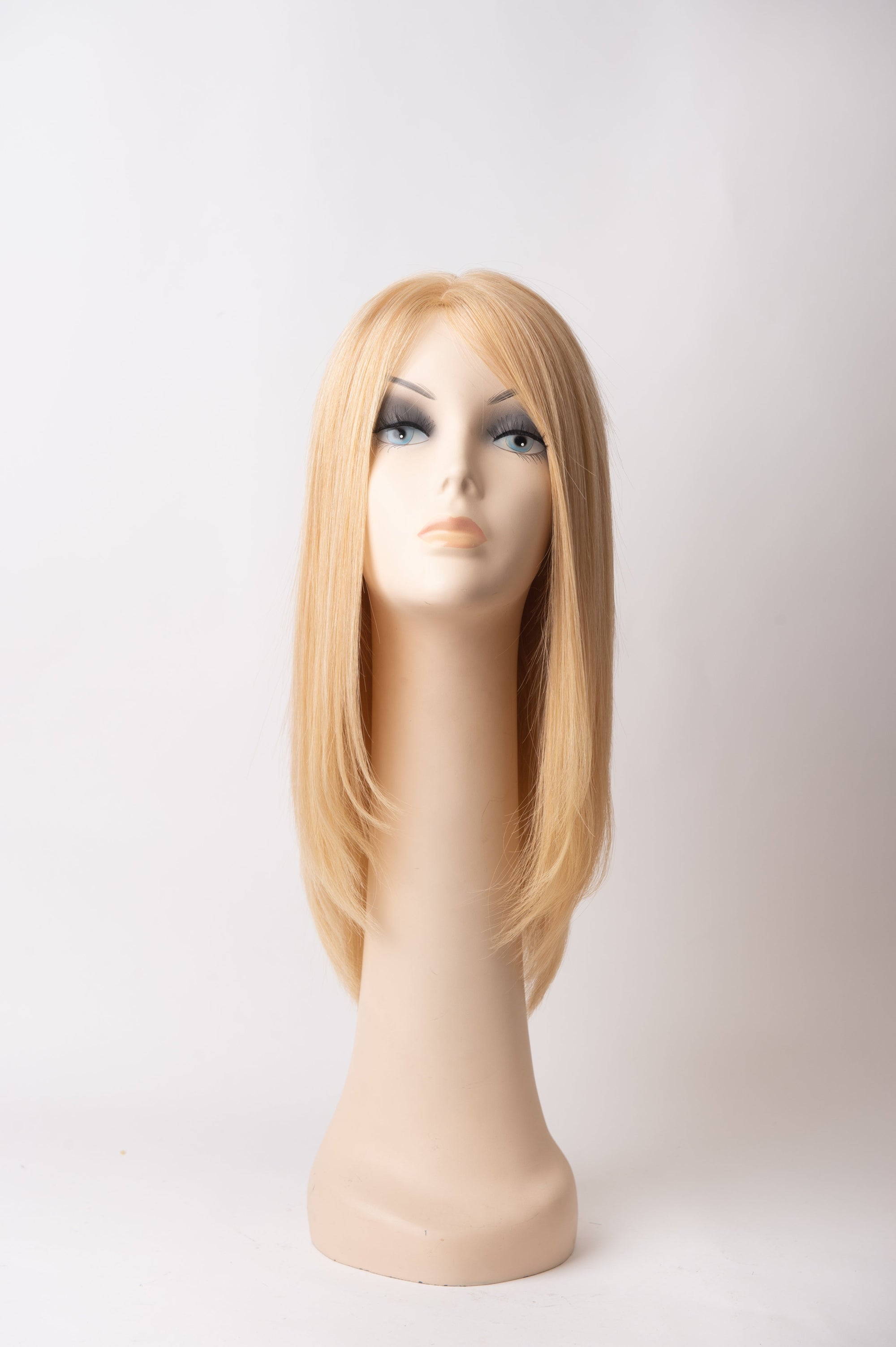 #613 Platinum Blonde Mono Top Human Hair Wig