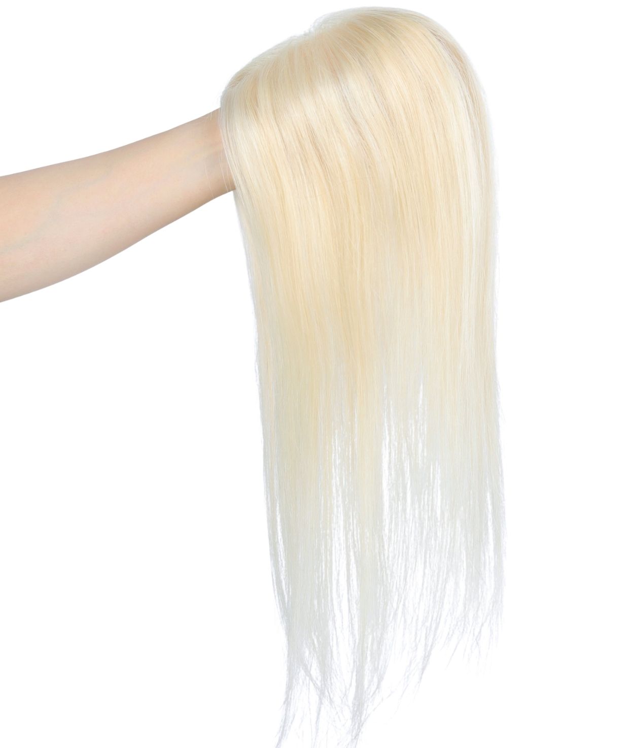 #613 Platinum Blonde Highlights Women's Lite Hair Topper (NEW)