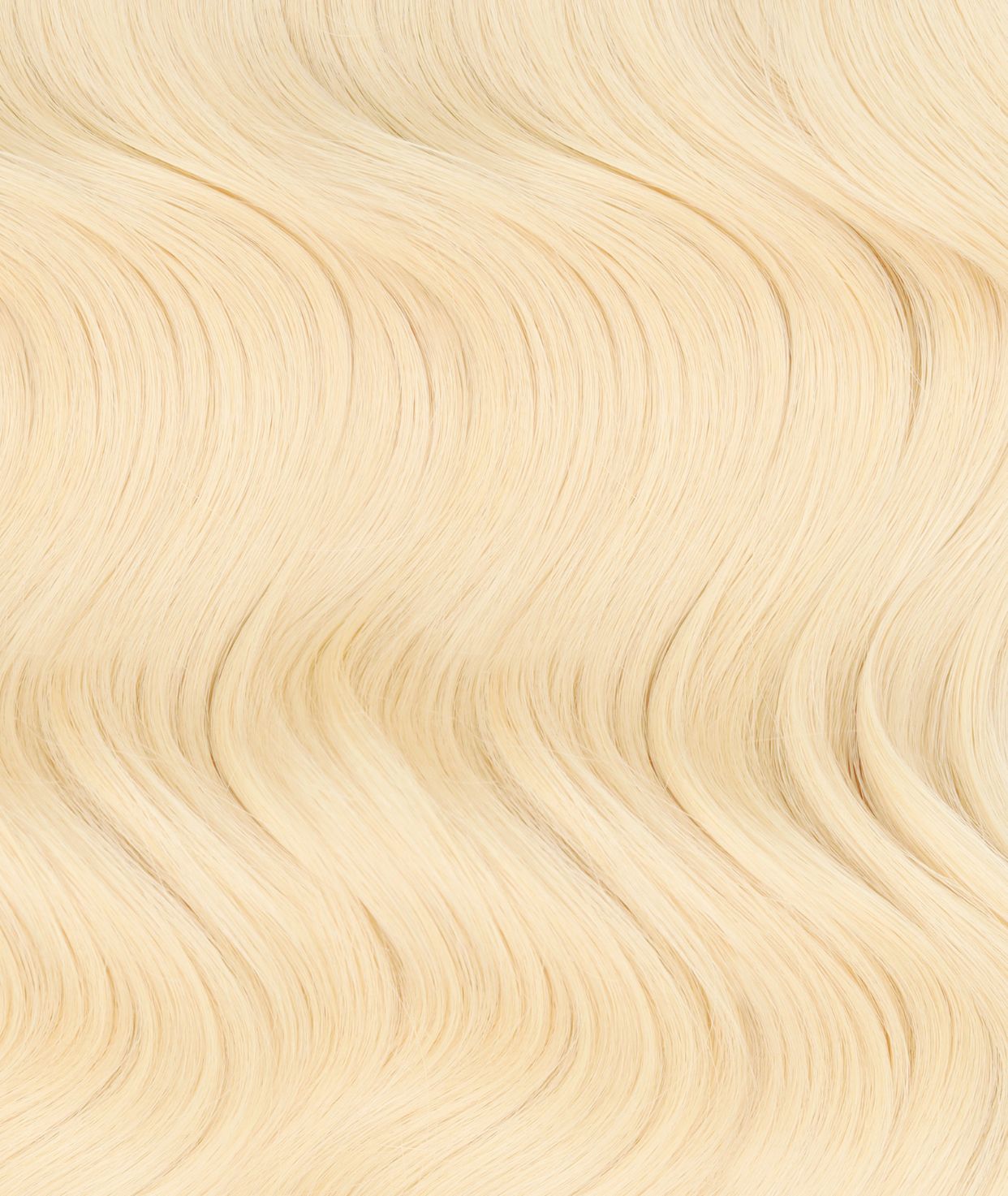 #613 Platinum Blonde Ultra Seamless Tape In Extensions(Curly) — Value Grade