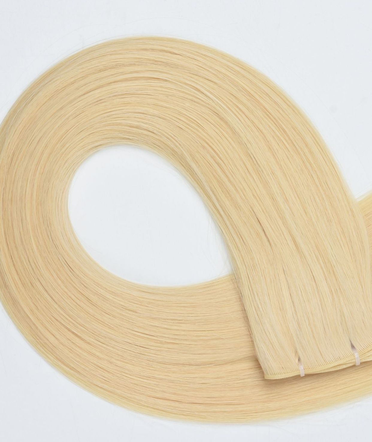 #613 Platinum Blonde Genius Hair Weft Extensions