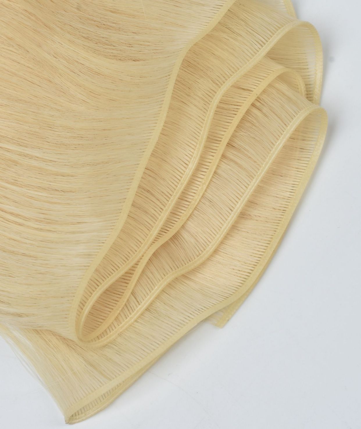 #613 Platinum Blonde Genius Hair Weft Extensions