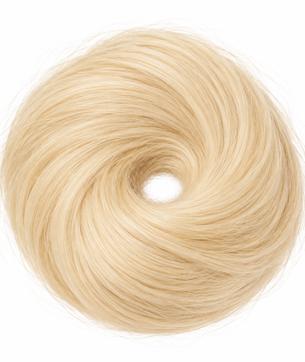 #613 Platinum Blonde Messy Bun Hair Extensions (28g)