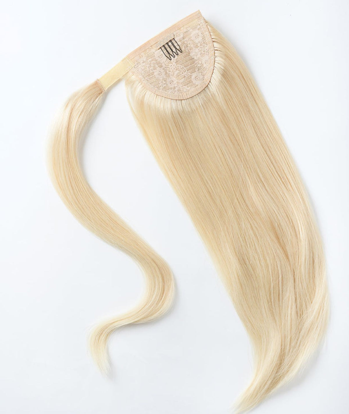 #613 Platinum Blonde Ponytail Extensions — Value Grade