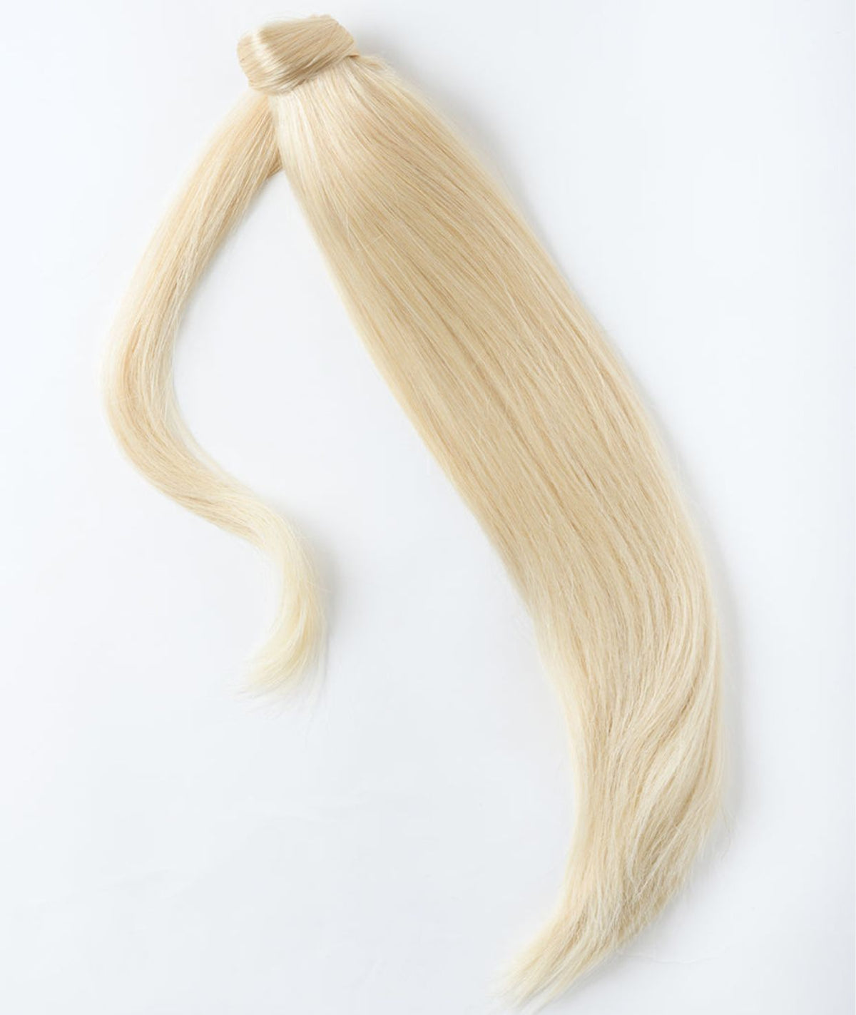 #613 Platinum Blonde Ponytail Extensions — Value Grade