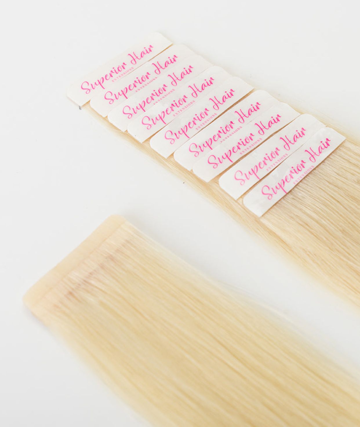 #613 Platinum Blonde Ultra Seamless Tape In Extensions