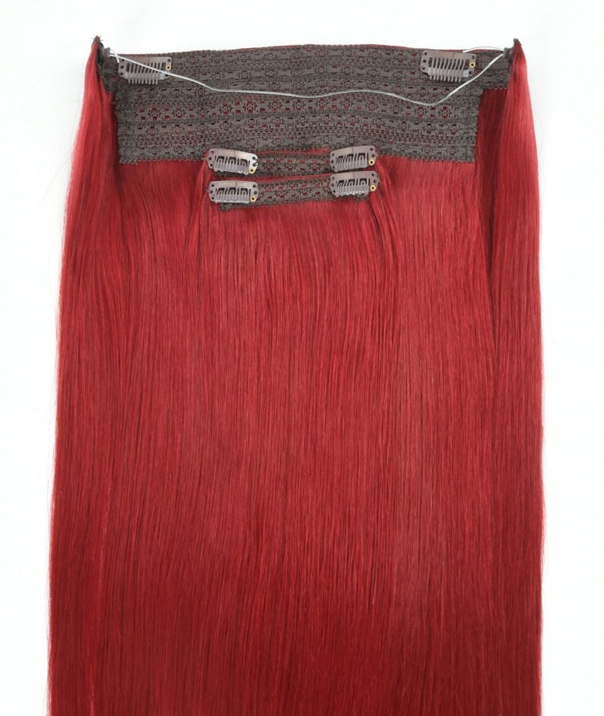 #6R Red Classic Halo Hair Extensions — Value Grade