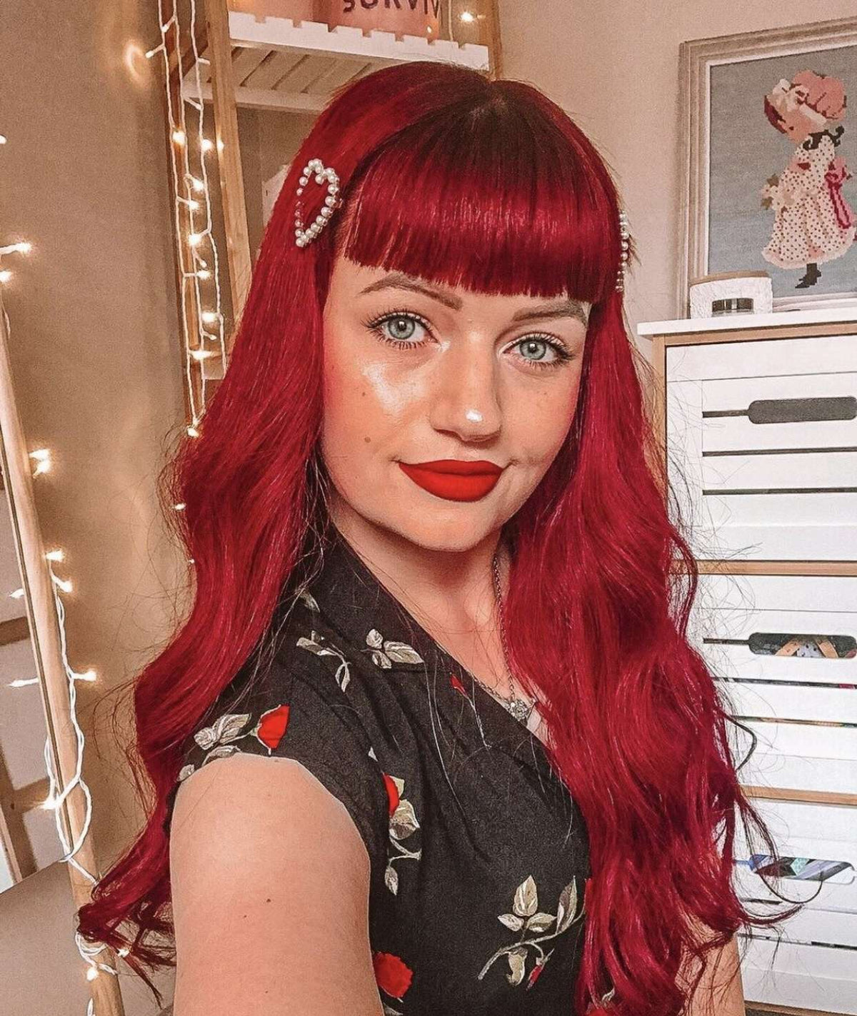 #6R Red Classic Halo Hair Extensions — Value Grade