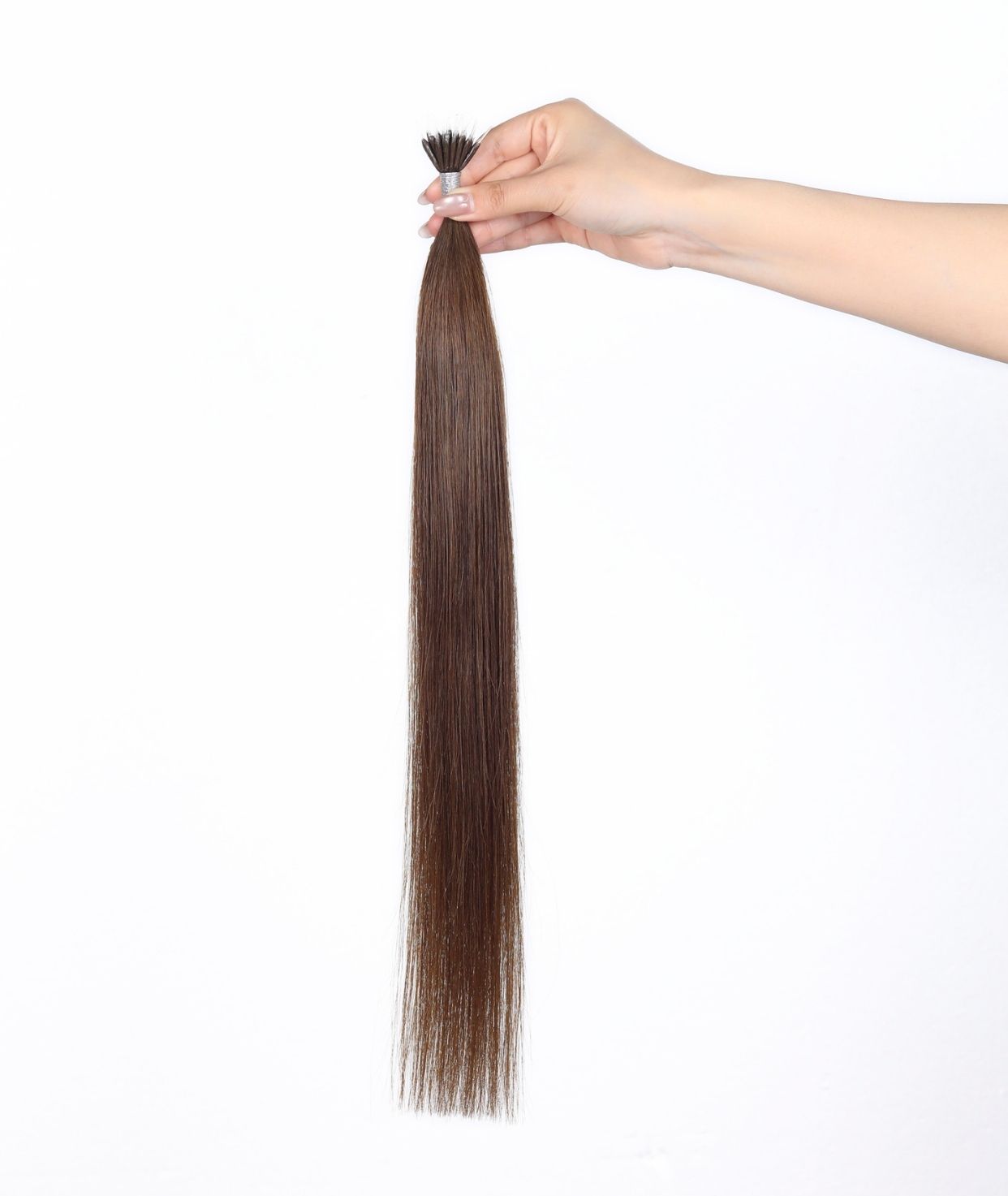 #6 Chestnut Brown Nano Tip Hair Extensions