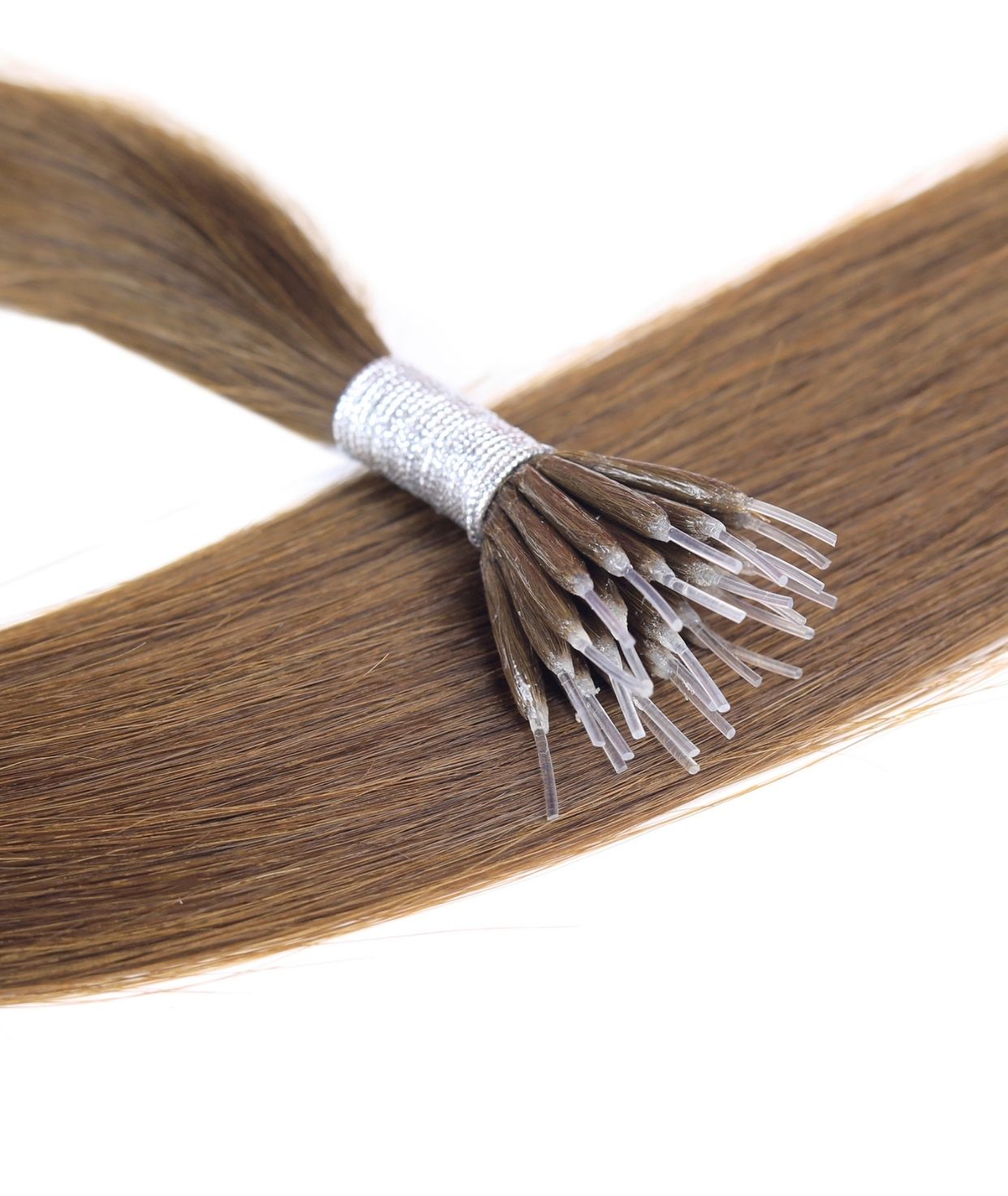 #6 Chestnut Brown Nano Tip Hair Extensions