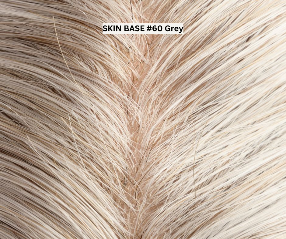 #60 Grey Skin Base Hair System