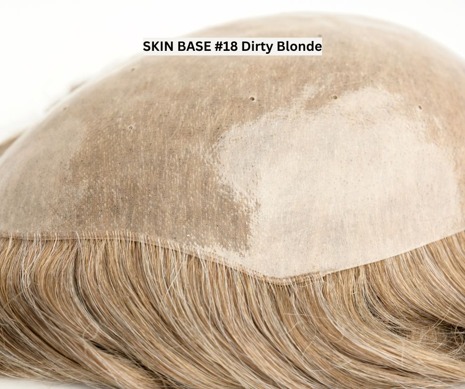 #18 Dark Blonde Skin Base Hair System