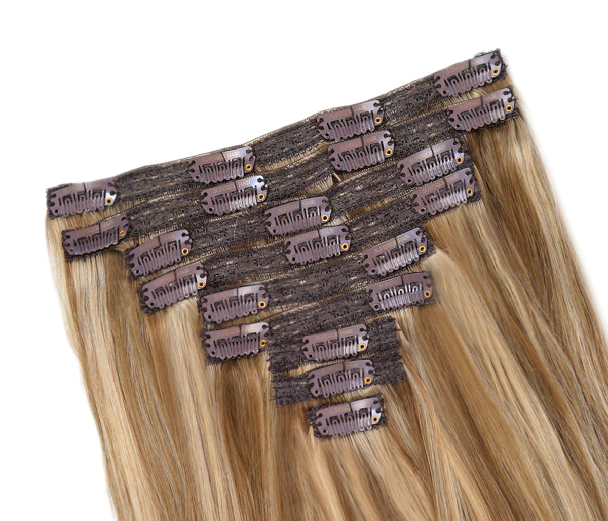 #Hazelnut Twist Classic Clip In Hair Extensions 9pcs