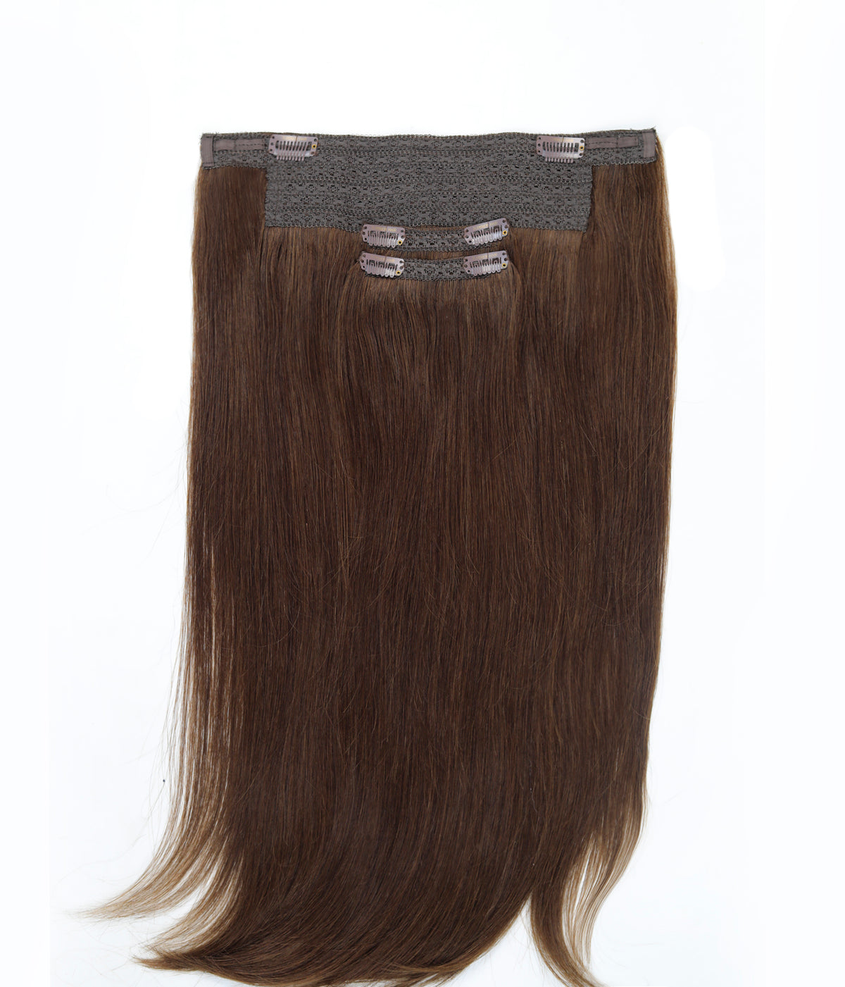 #4 Chocolate Brown Classic Halo Hair Extensions