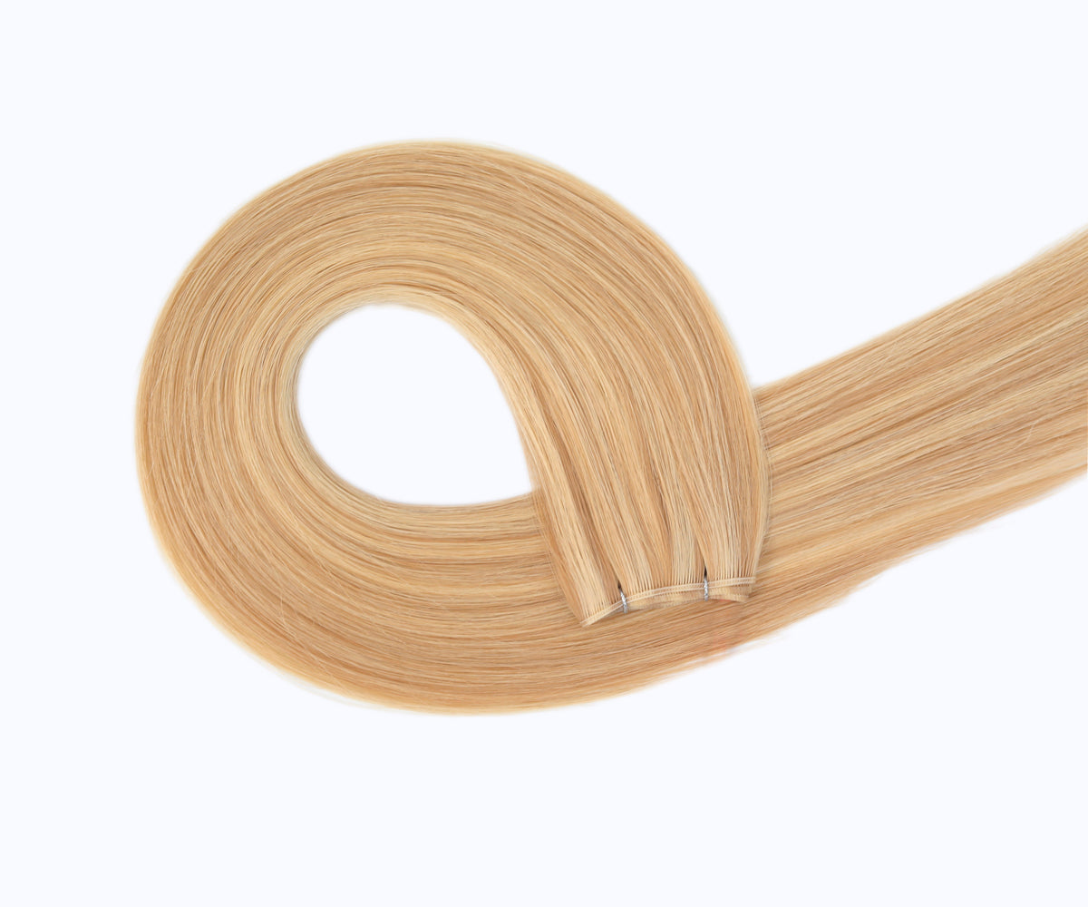 #16/22 Caramel Light Blonde Mix Genius Hair Weft Extensions