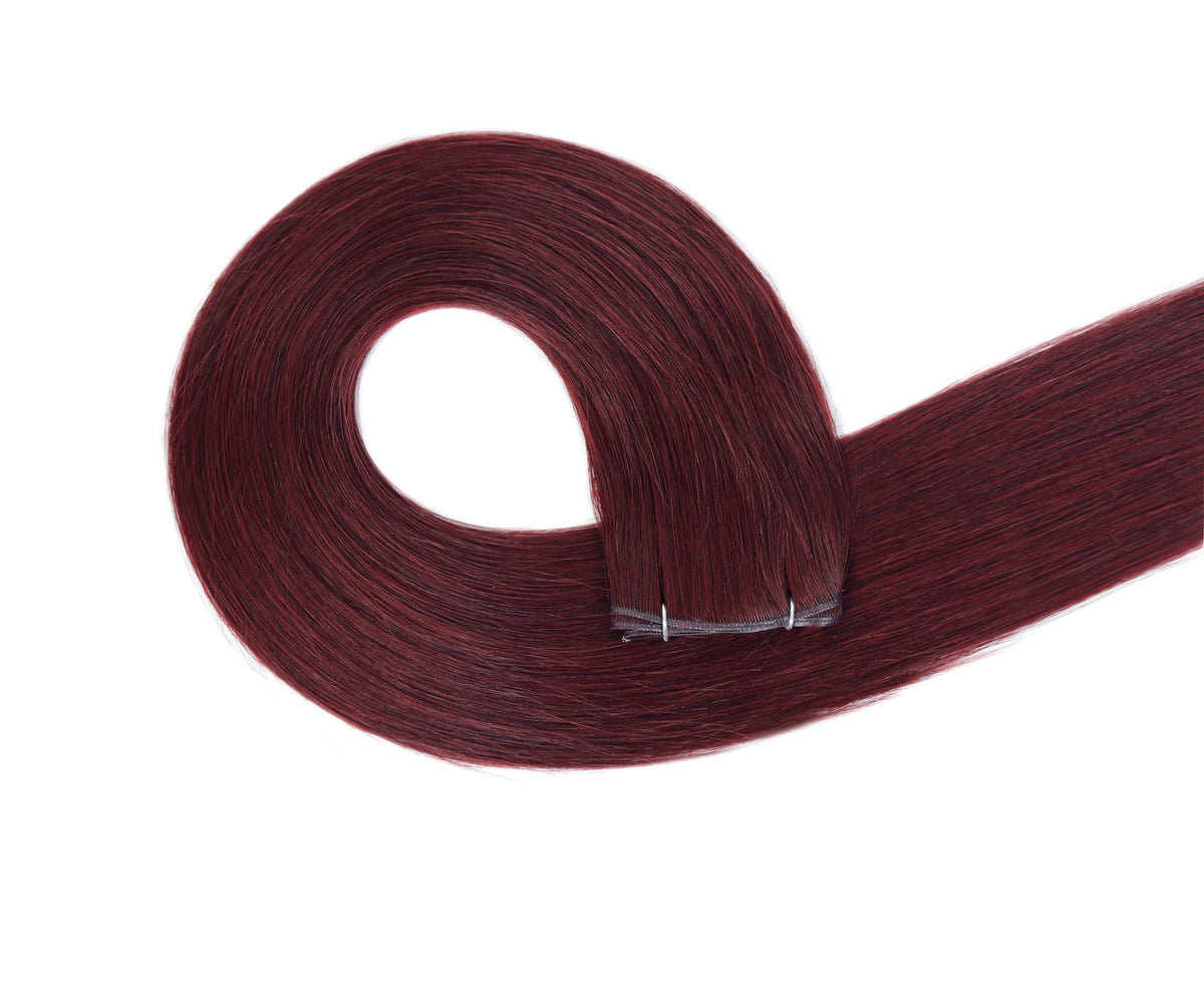 #Burgundy Genius Hair Weft Extensions