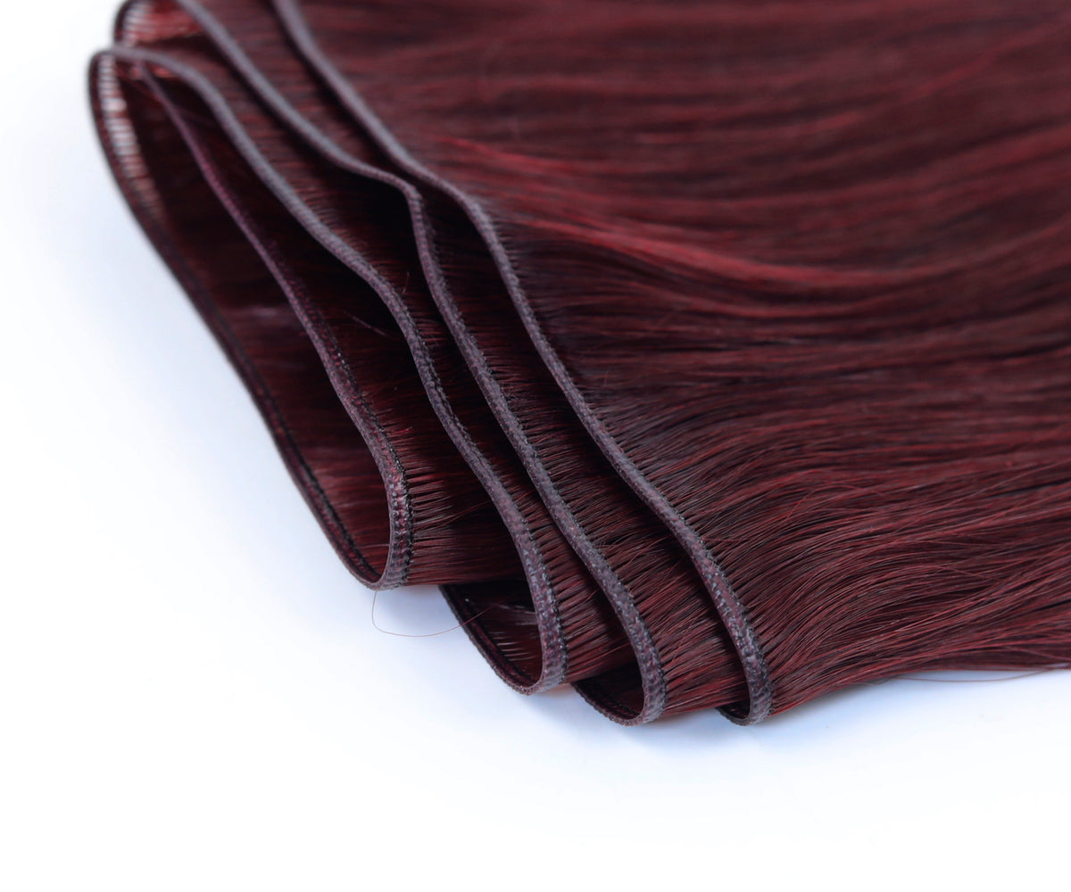 #Burgundy Genius Hair Weft Extensions