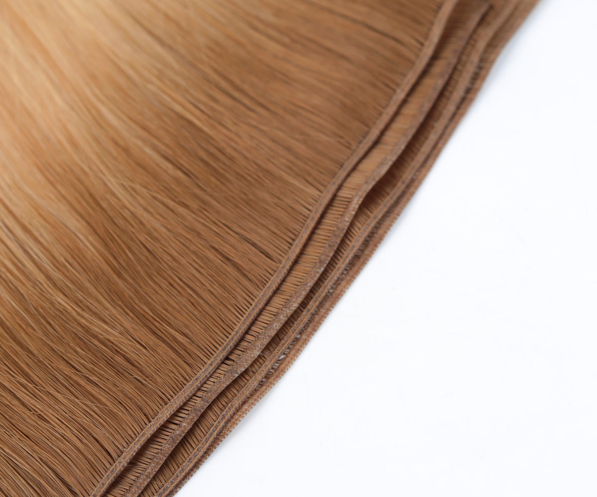 #Toffee Cream Balayage Genius Weft Extensions