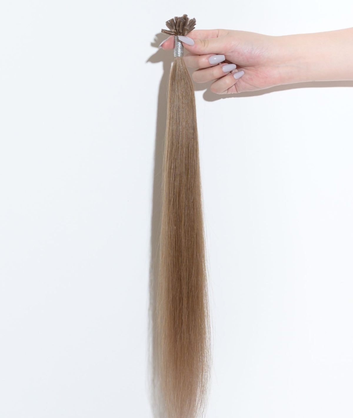 #8 Natural Light Brown Pre Bonded U Tip Extensions — Value Grade